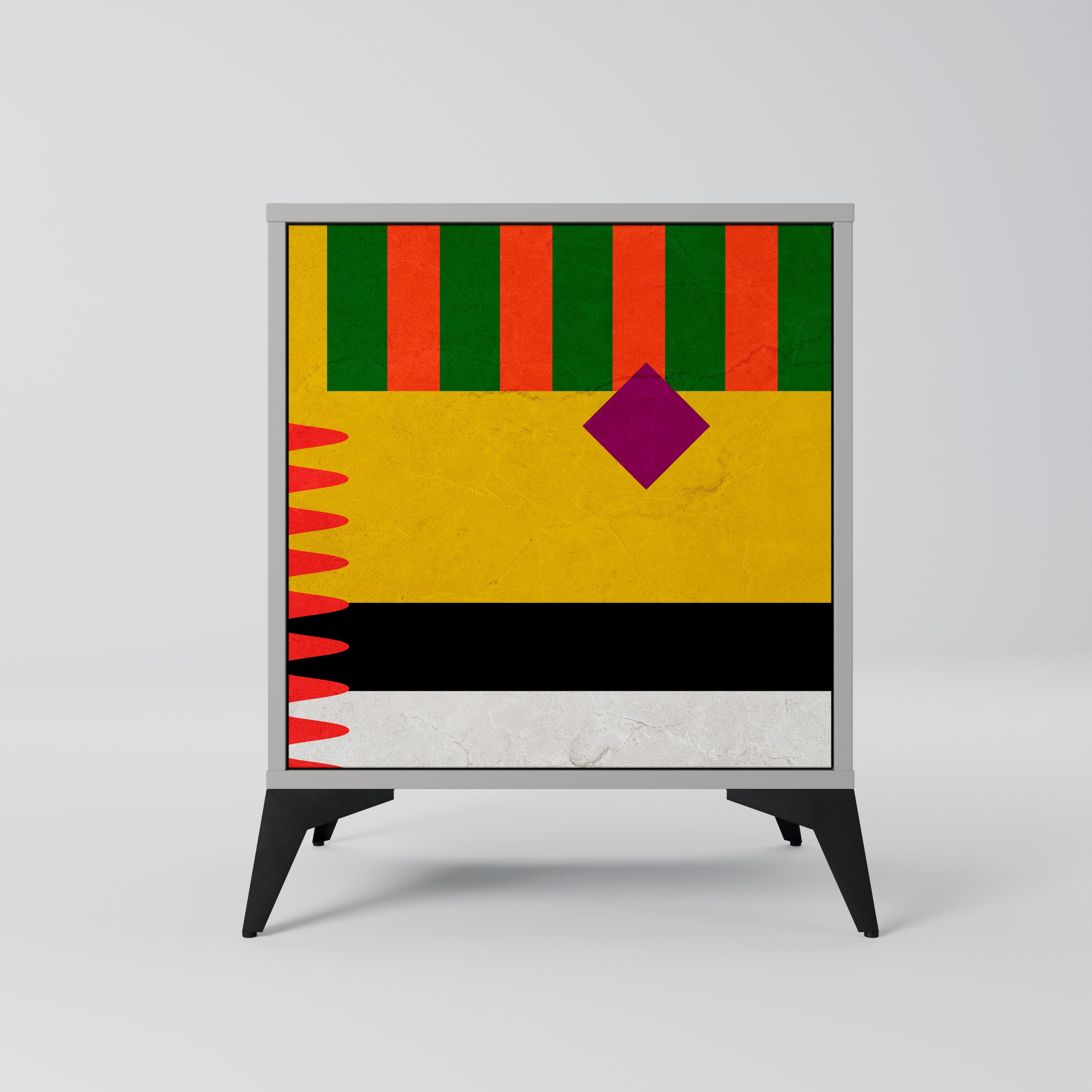 Aparador VIVID ART de 1 puerta en acabado gris