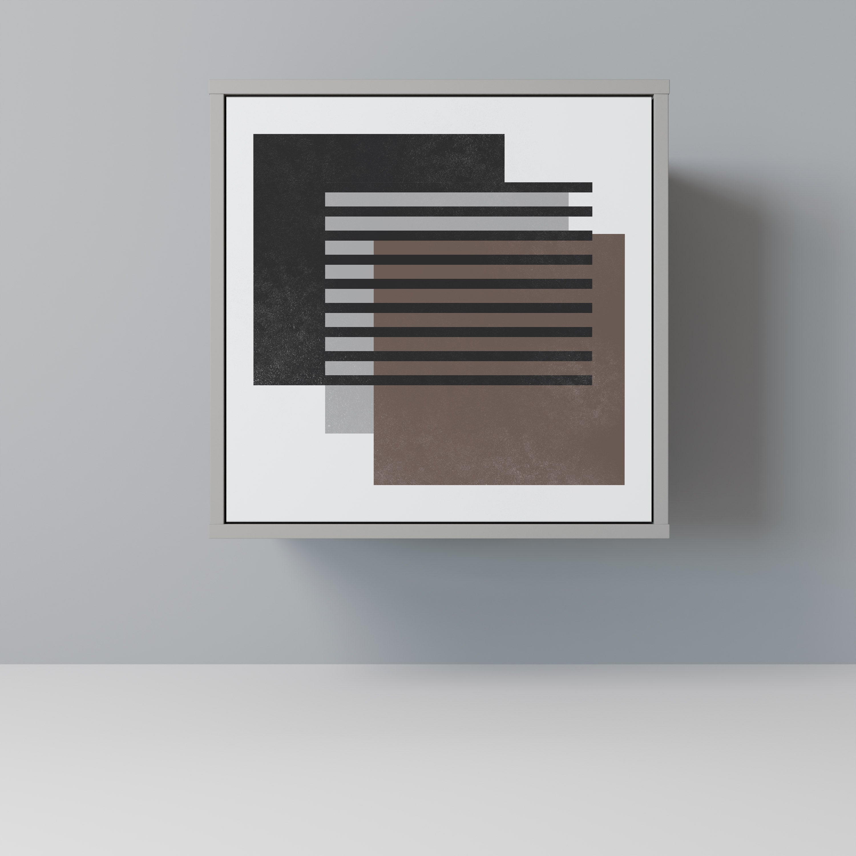 Aparador SHADOW SYNCHRONY de 1 puerta en acabado gris