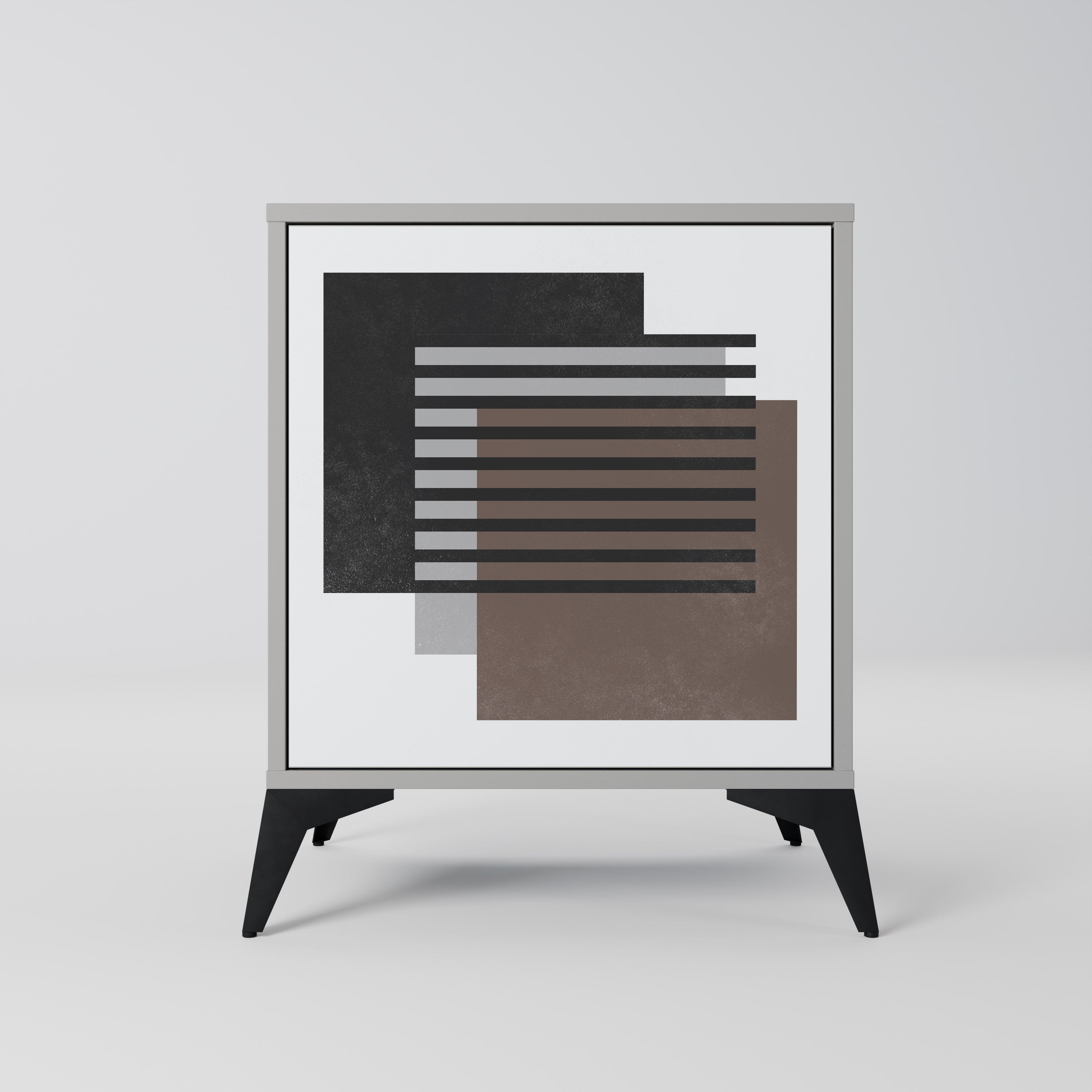 Aparador SHADOW SYNCHRONY de 1 puerta en acabado gris