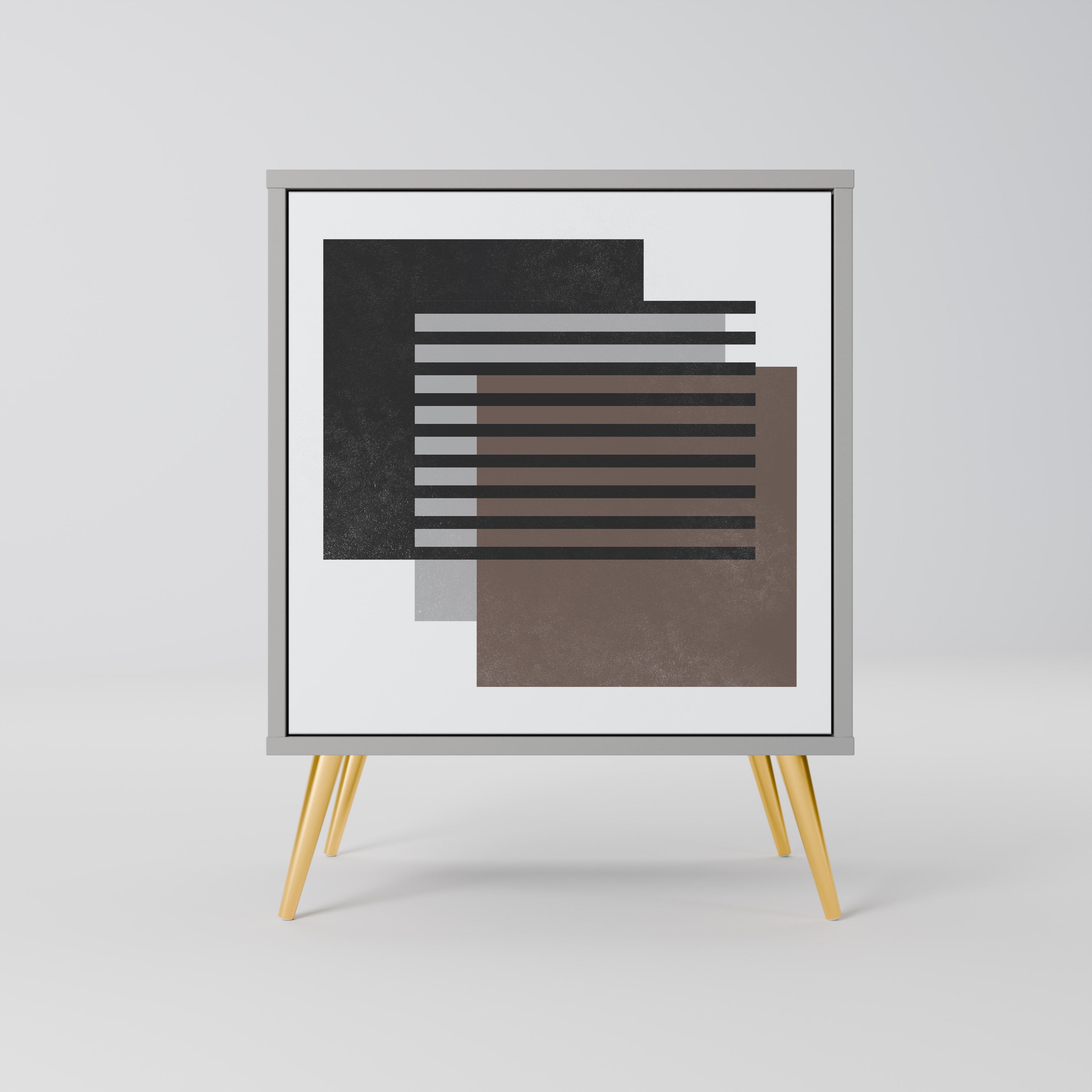 Aparador SHADOW SYNCHRONY de 1 puerta en acabado gris