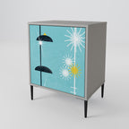 PATHS TO HAPPINESS 1-Door Sideboard in Grey Finish