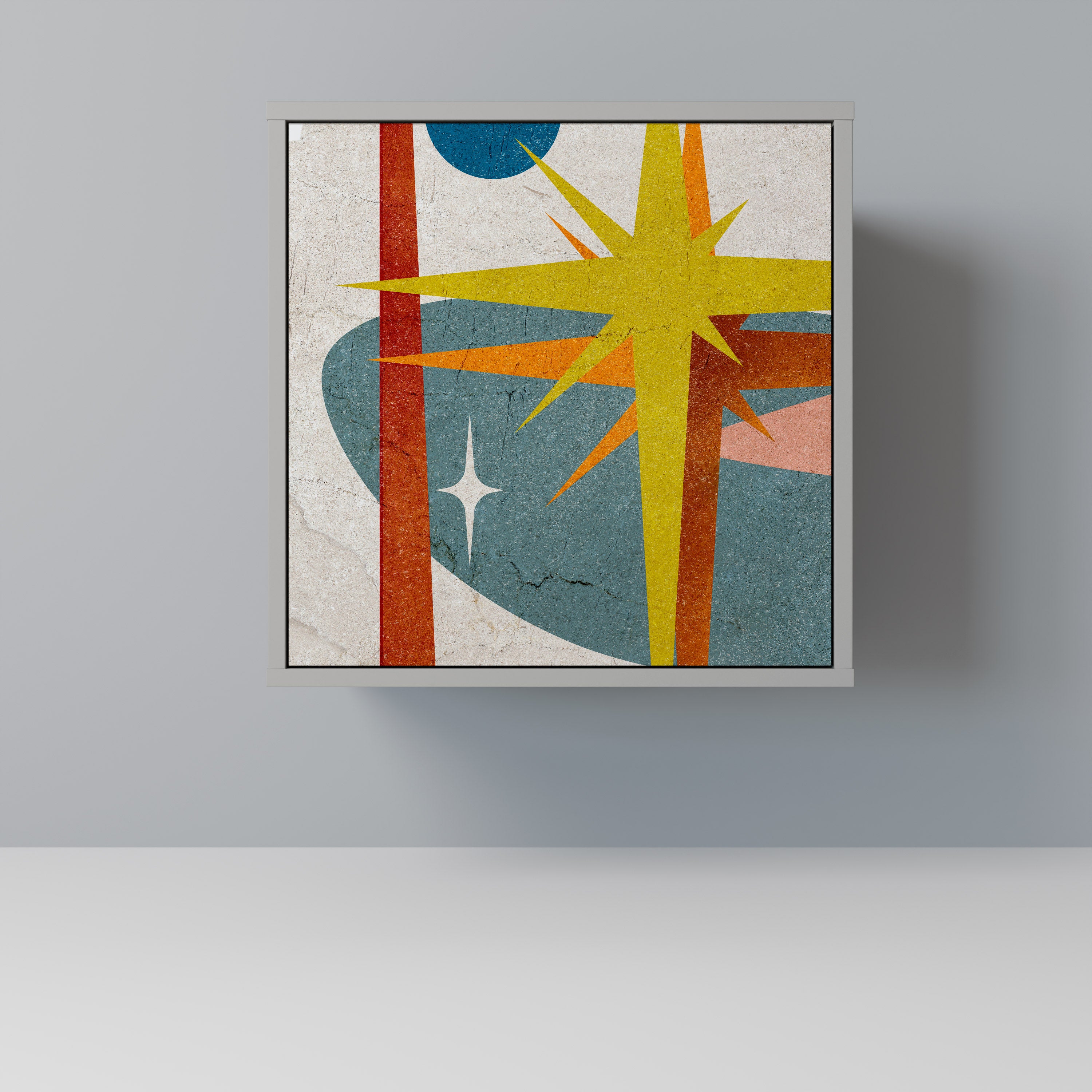 Aparador INTERSTELLAR VIBES de 1 puerta en acabado gris