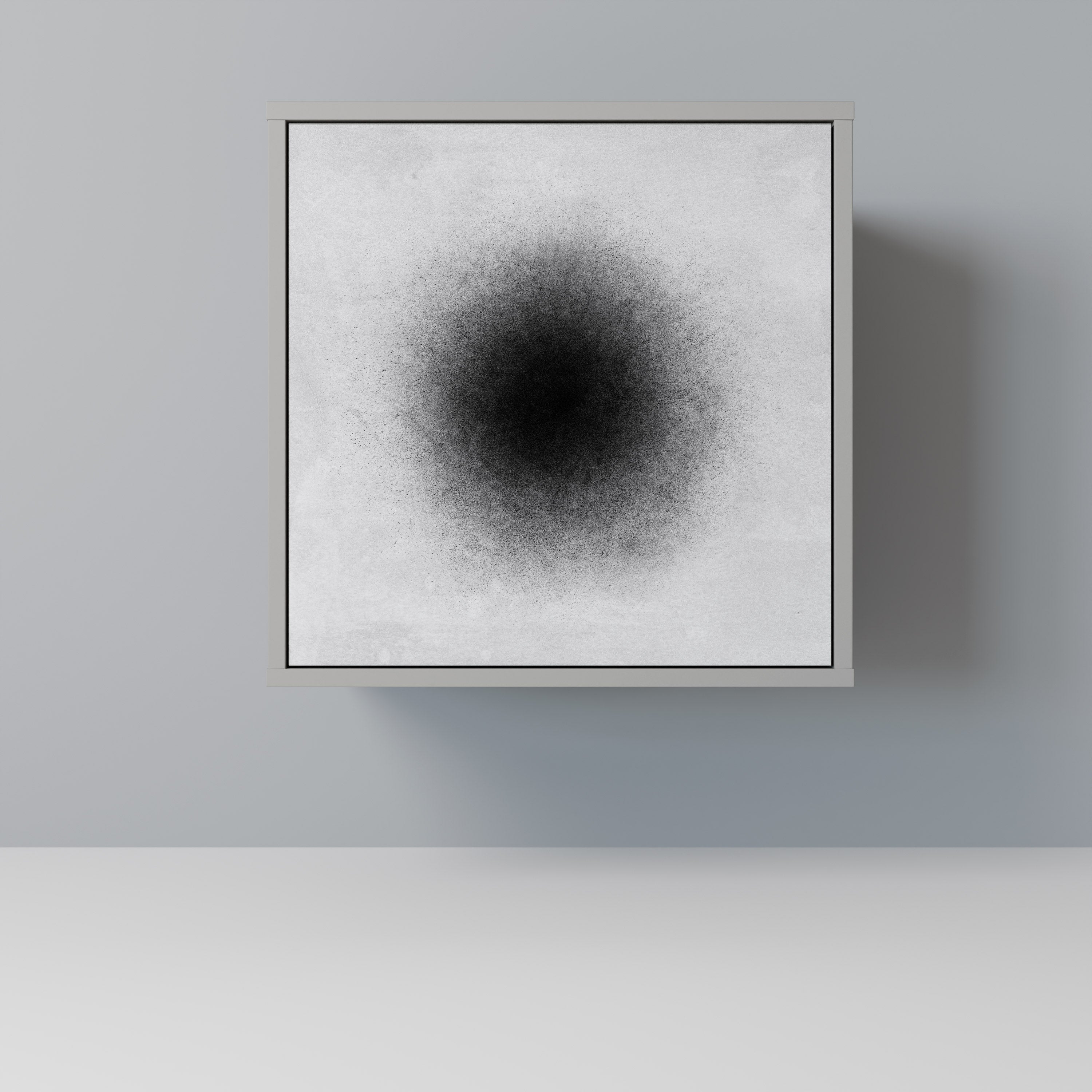 BLACK HOLE 1-Door Sideboard in Grey Finish