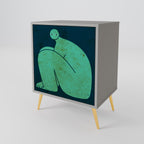 TOGETHER BUT SEPARATELY Aparador de 1 Puerta en Acabado Gris