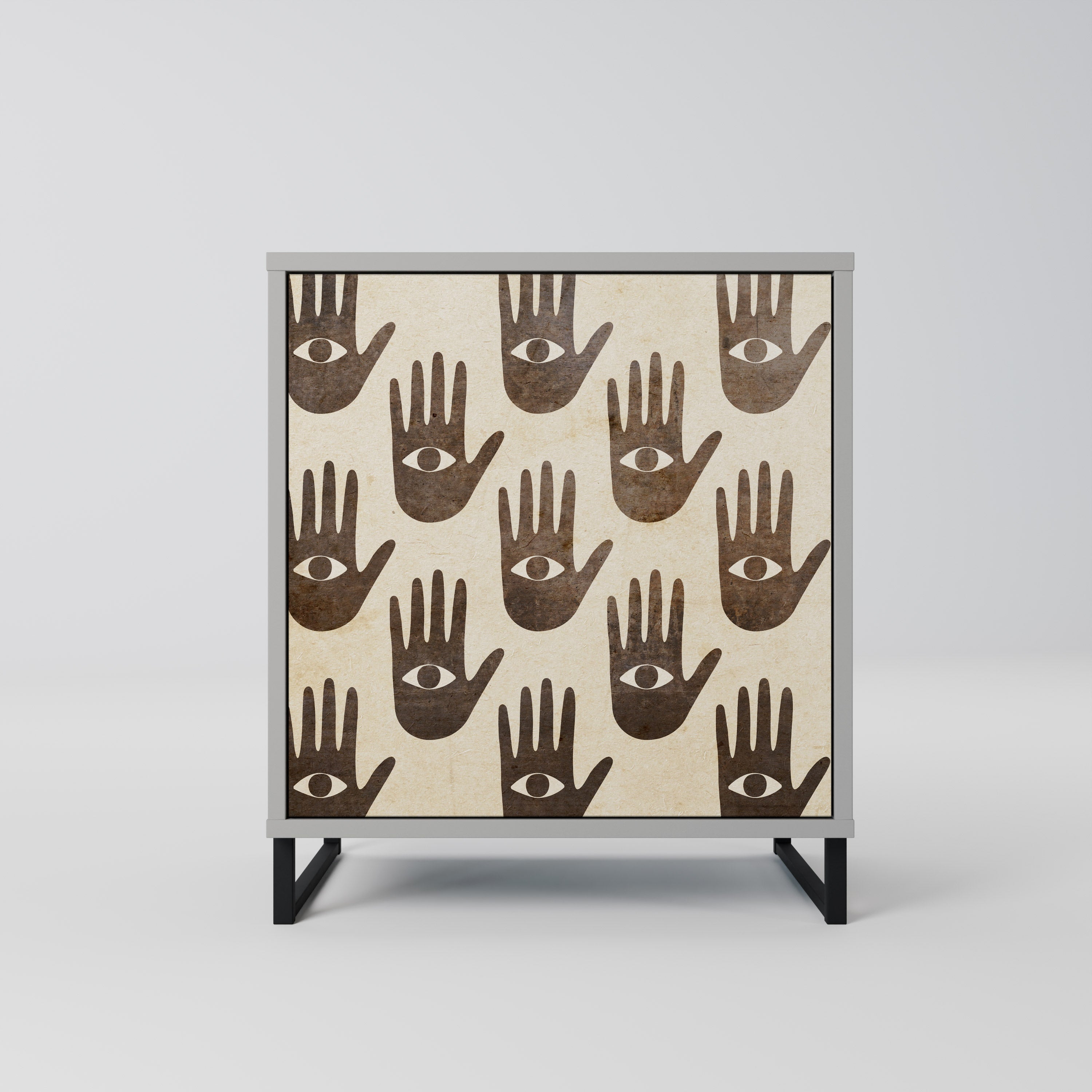 VER MÁS Aparador de 1 puerta en acabado gris