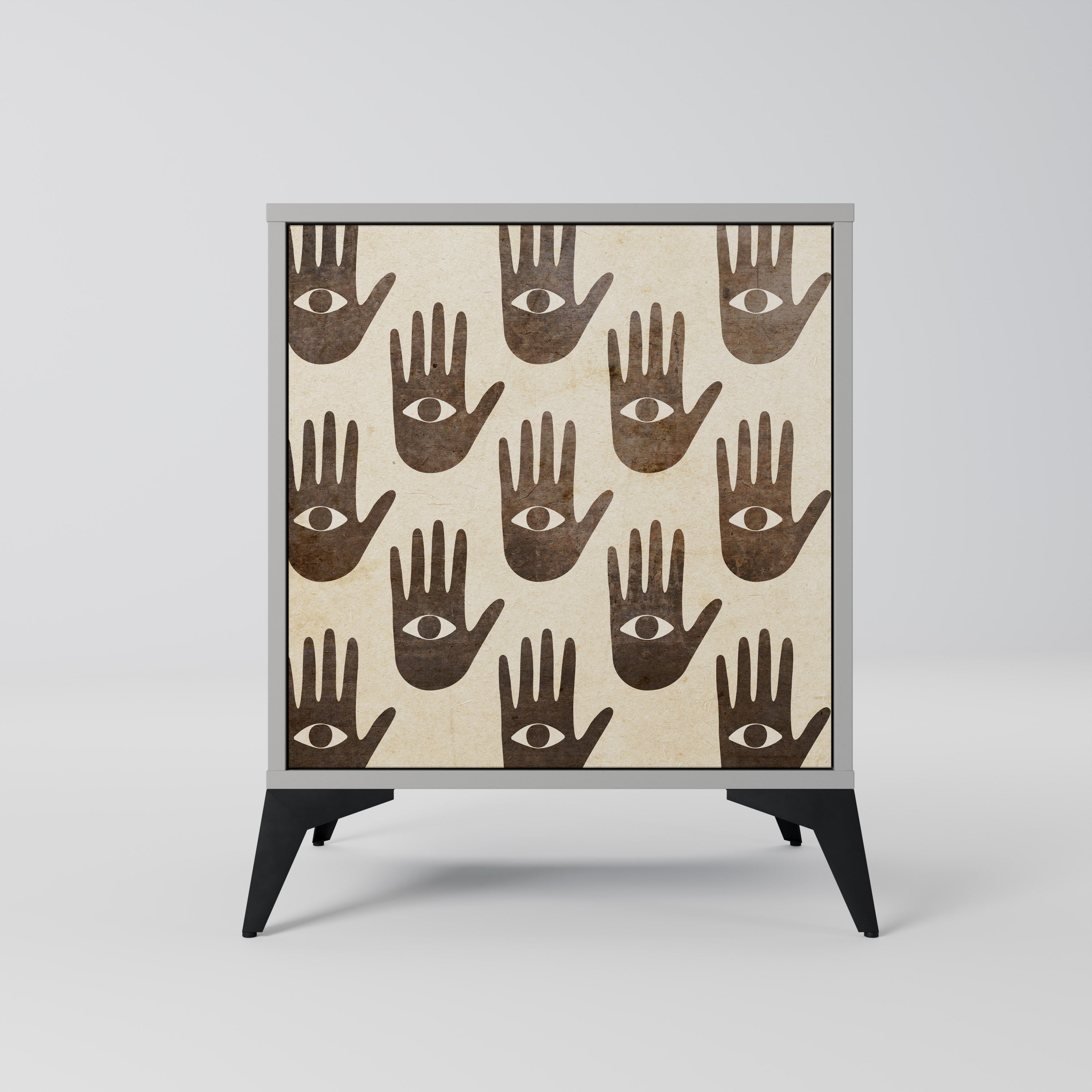 VER MÁS Aparador de 1 puerta en acabado gris