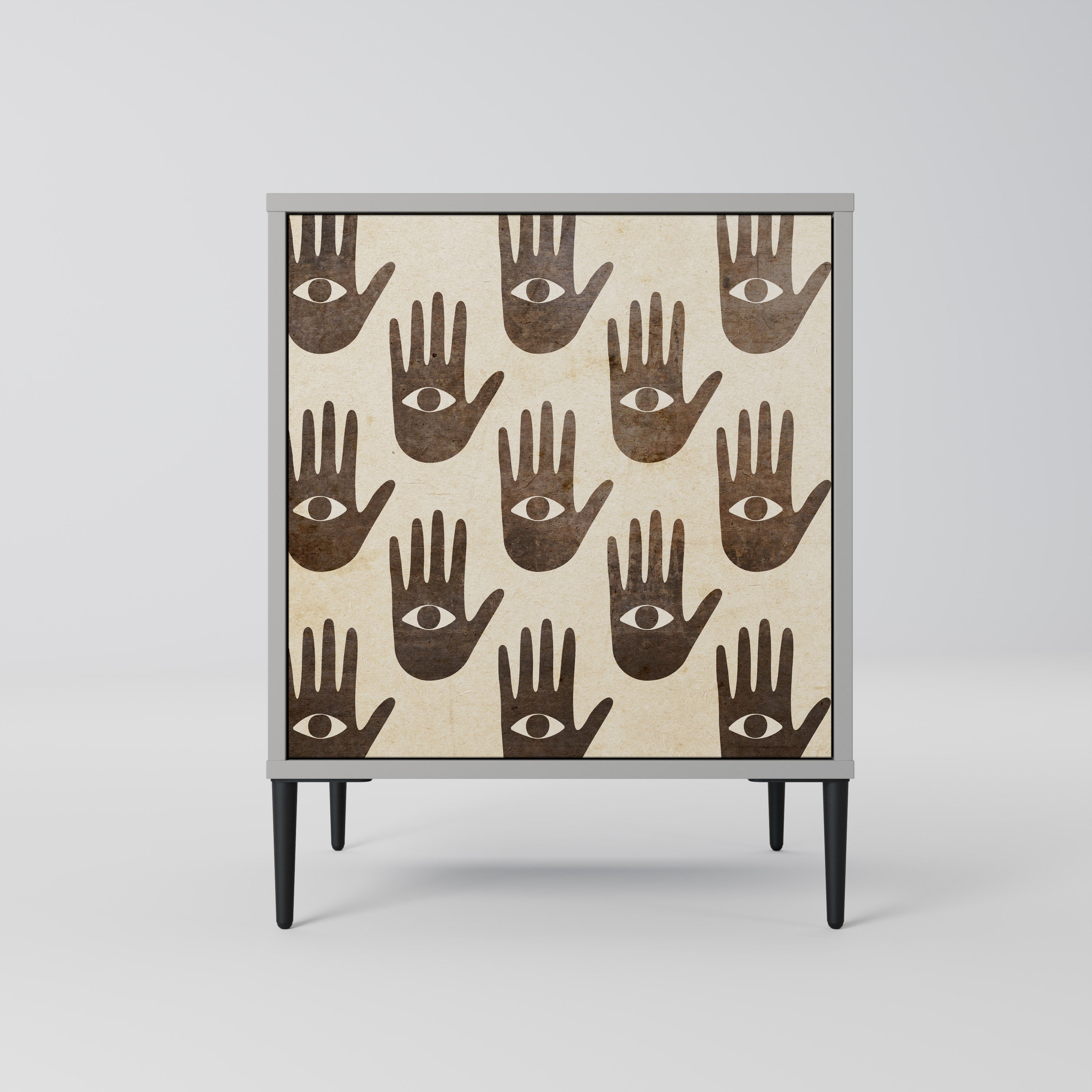 VER MÁS Aparador de 1 puerta en acabado gris