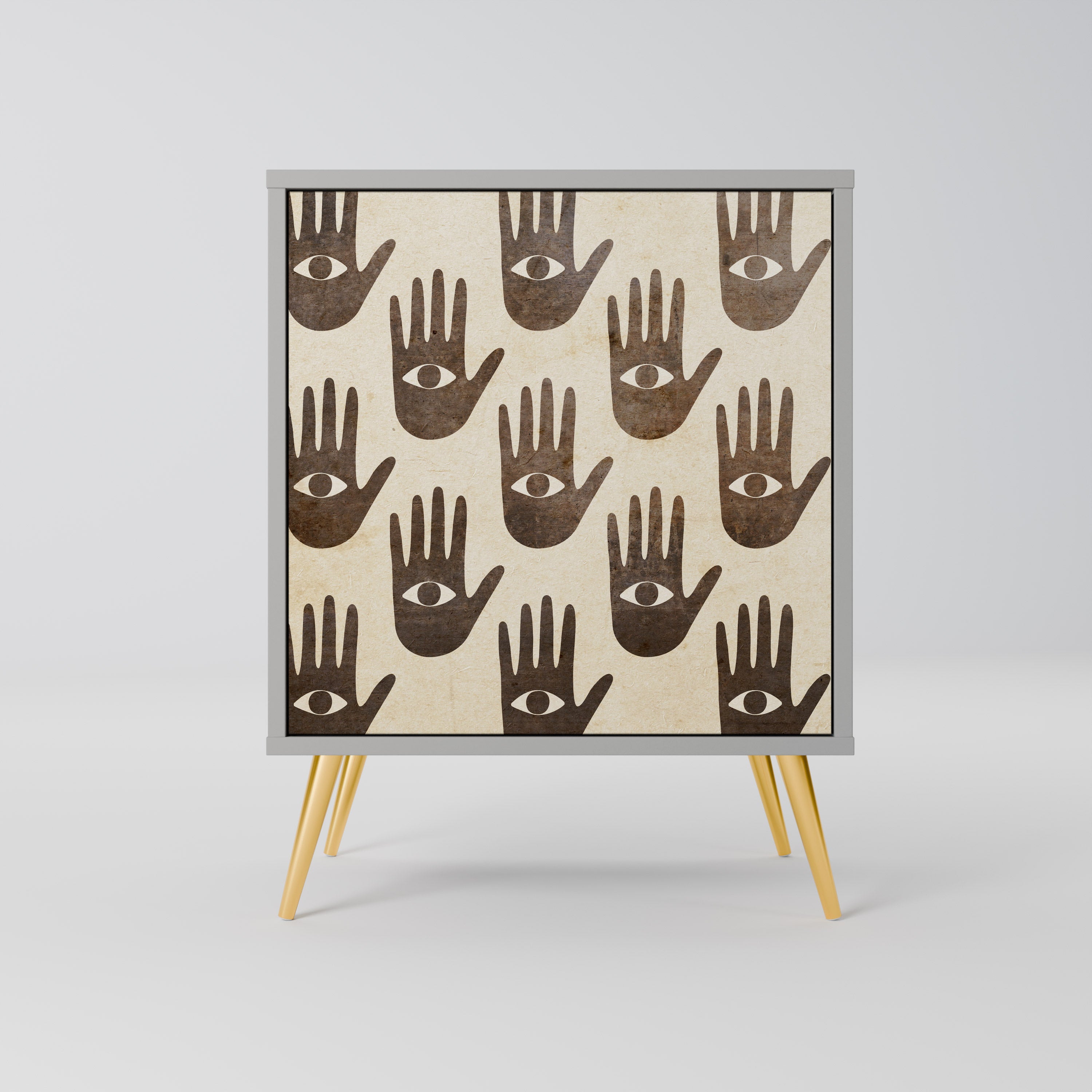 VER MÁS Aparador de 1 puerta en acabado gris