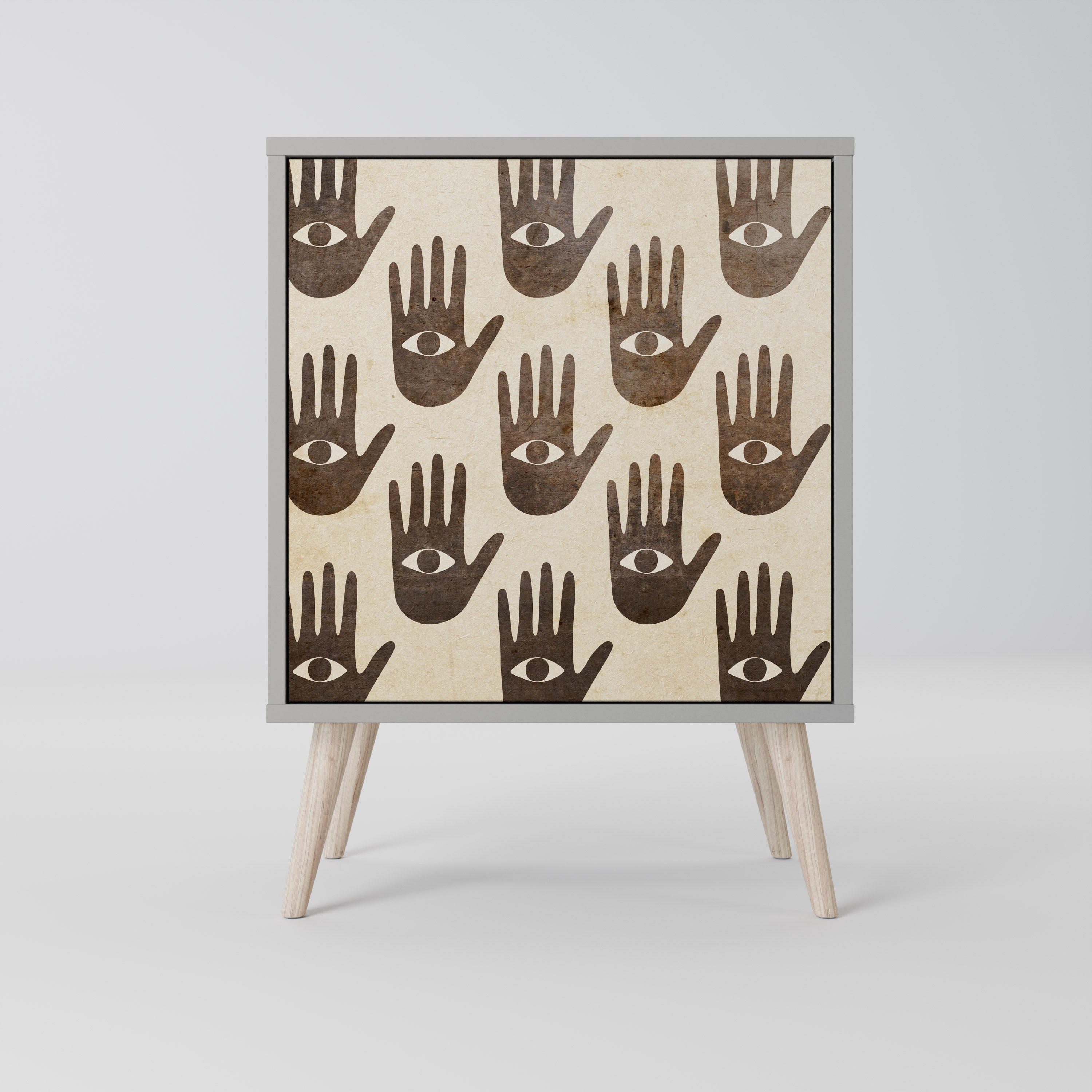 VER MÁS Aparador de 1 puerta en acabado gris