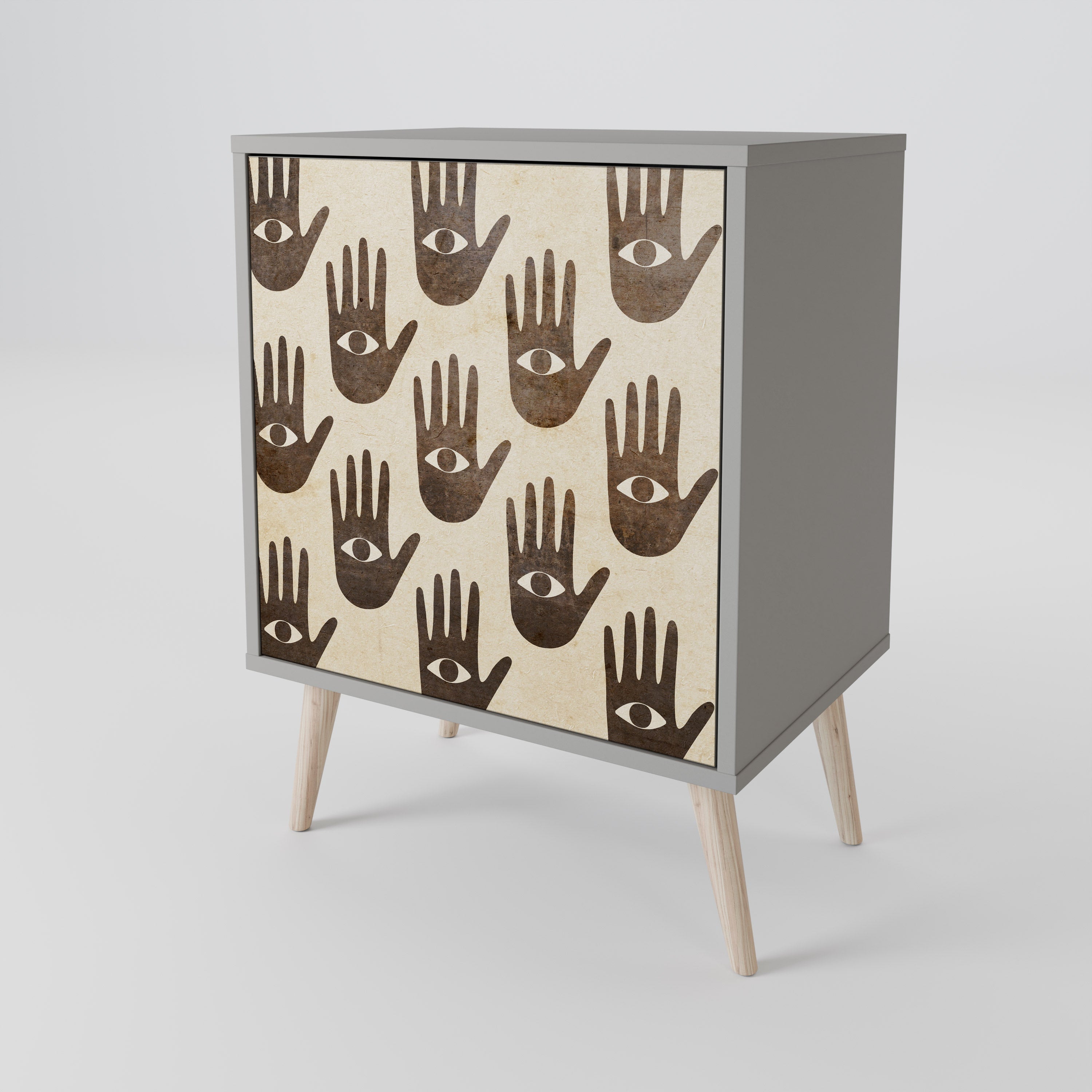 VER MÁS Aparador de 1 puerta en acabado gris