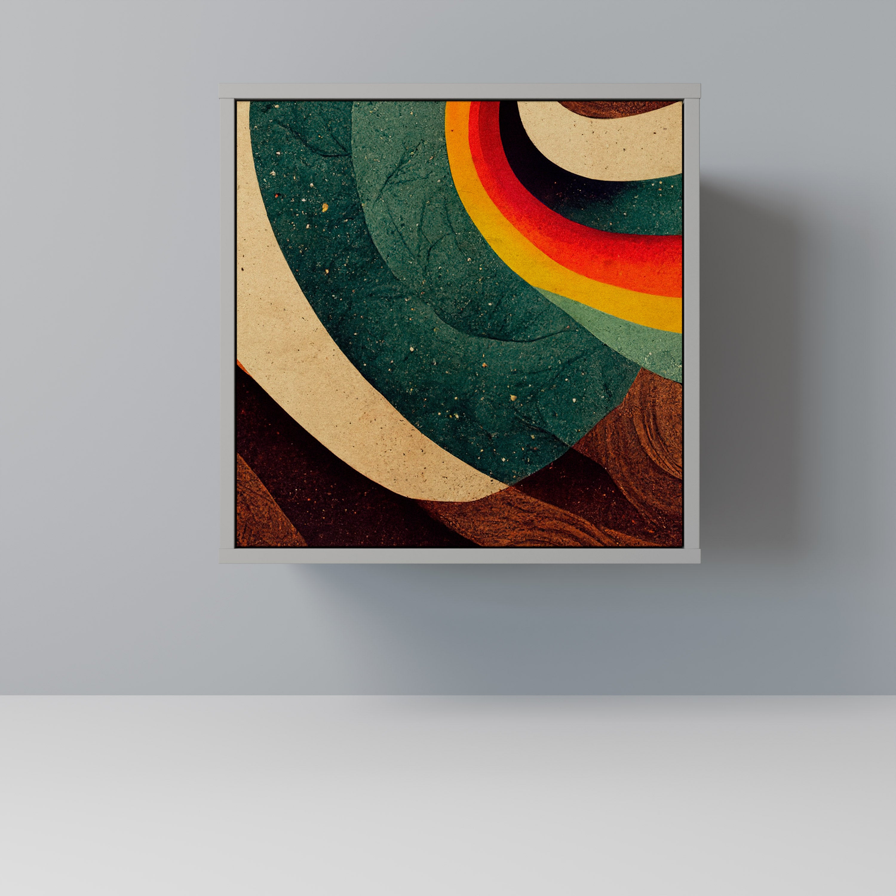 Aparador COLORFUL STRANDS de 1 puerta en acabado gris