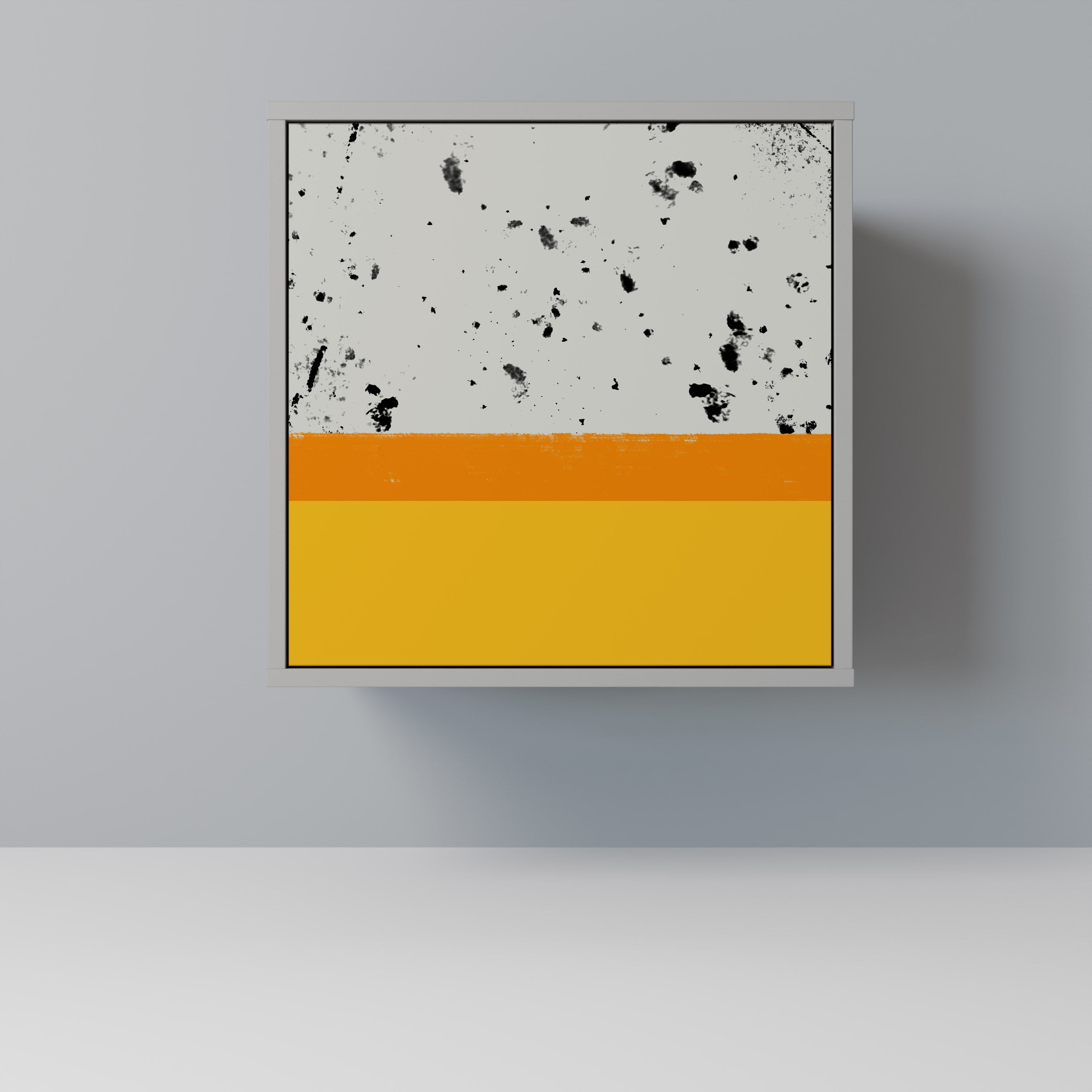 Aparador de 1 puerta DYED BY ORANGE en acabado gris