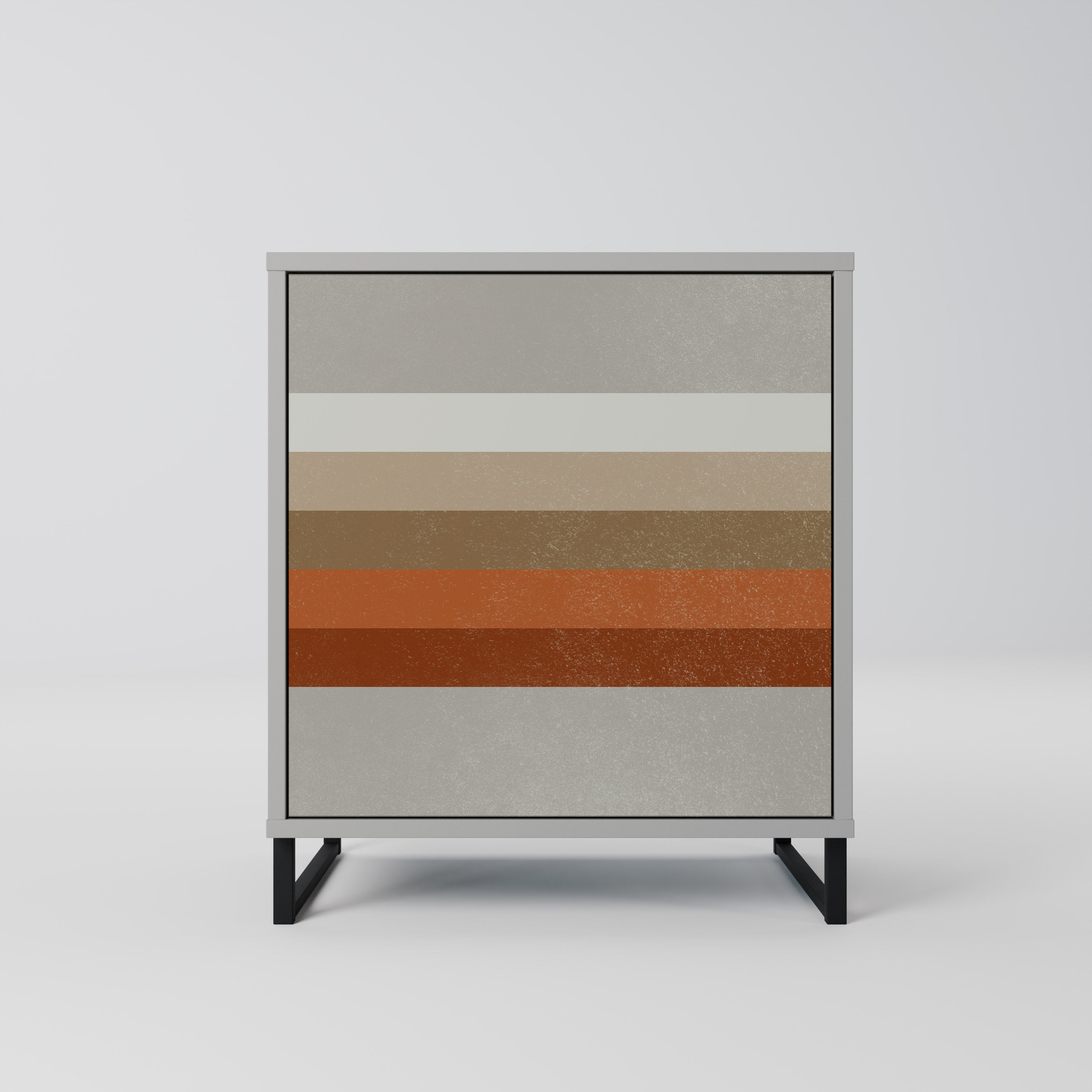 Aparador PECULIAR TRAIL de 1 puerta en acabado gris