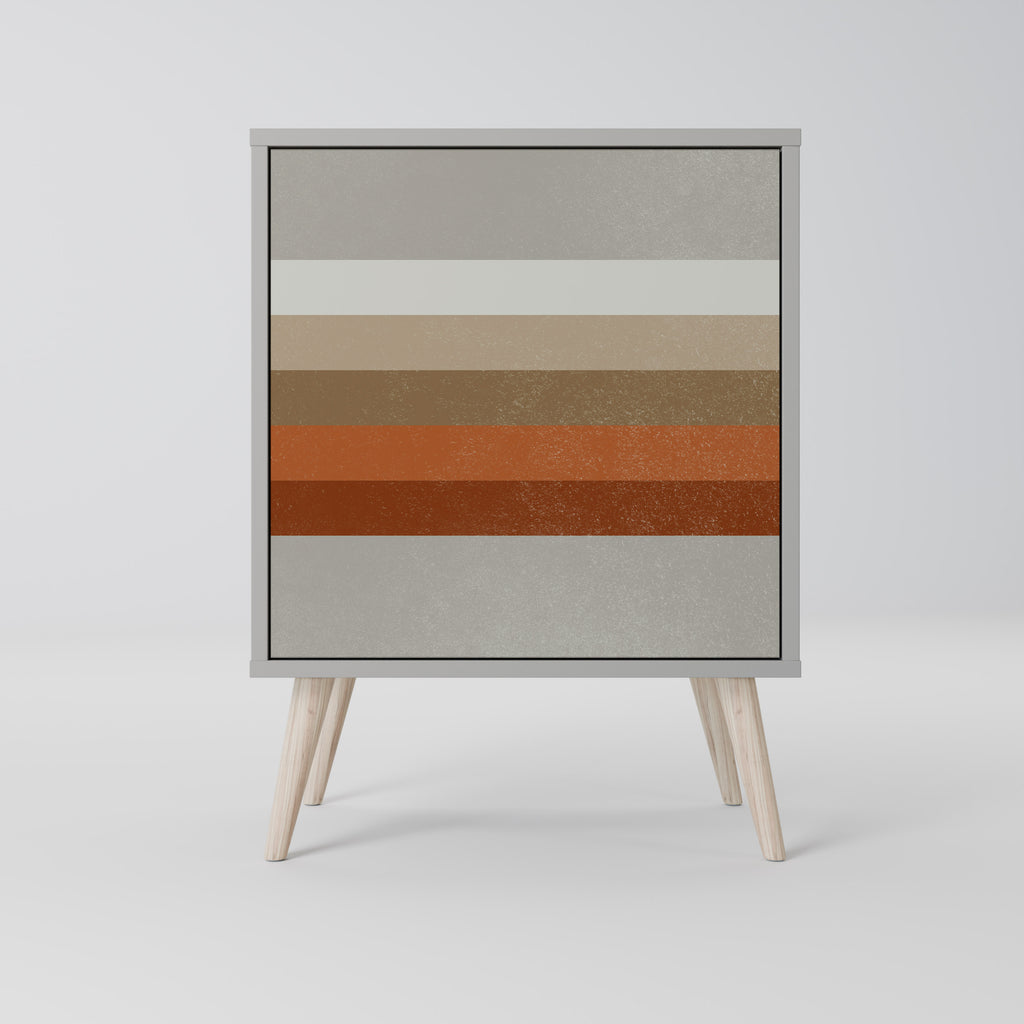 Aparador PECULIAR TRAIL de 1 puerta en acabado gris