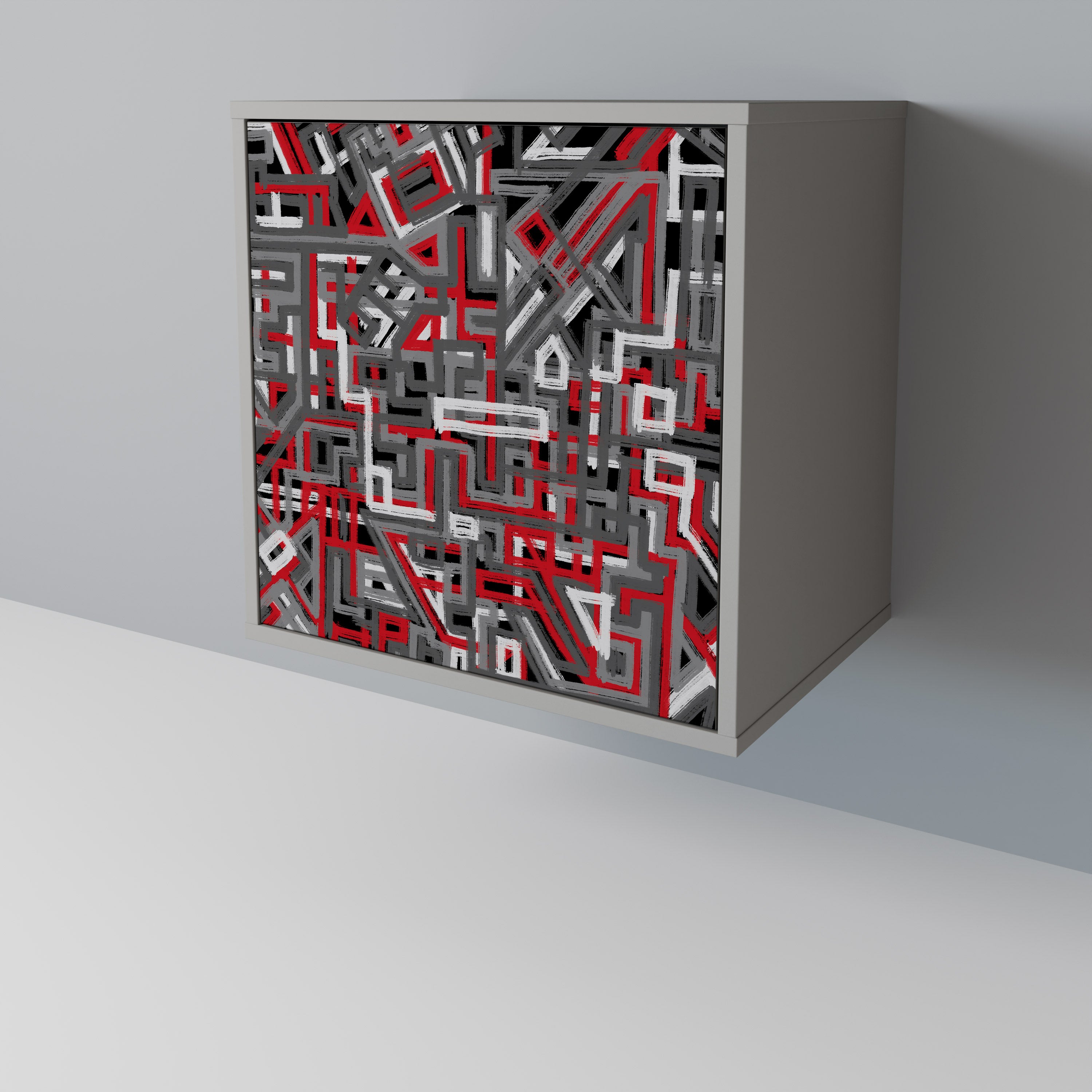 BROKEN LINES 1-Door Sideboard