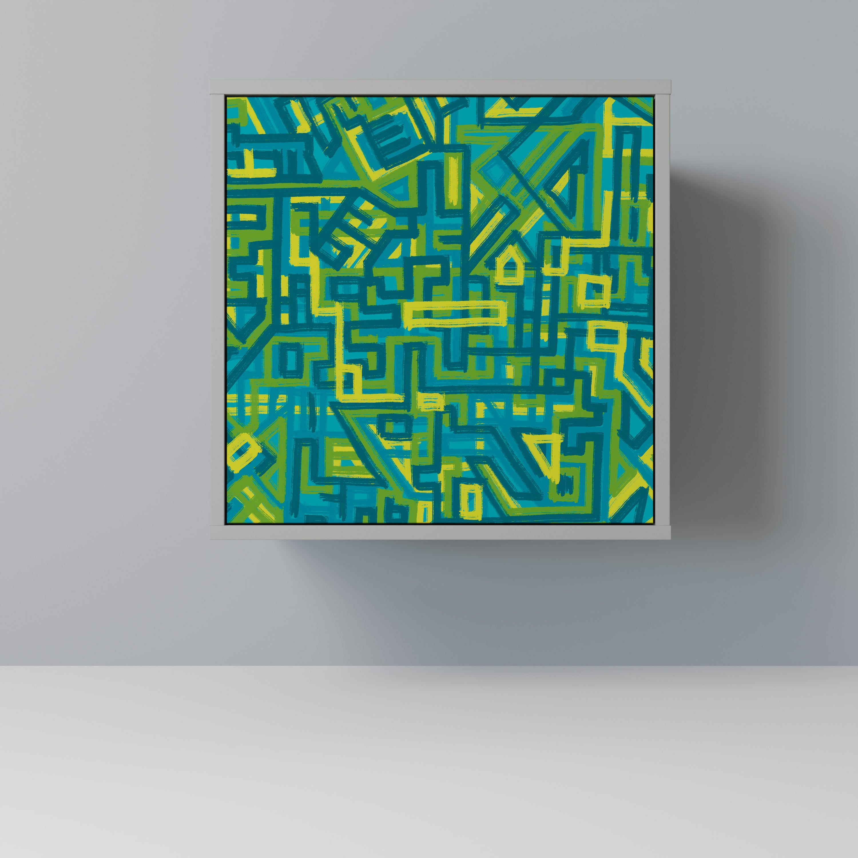 RECUERDOS NOSTÁLGICOS Aparador de 1 puerta en acabado gris