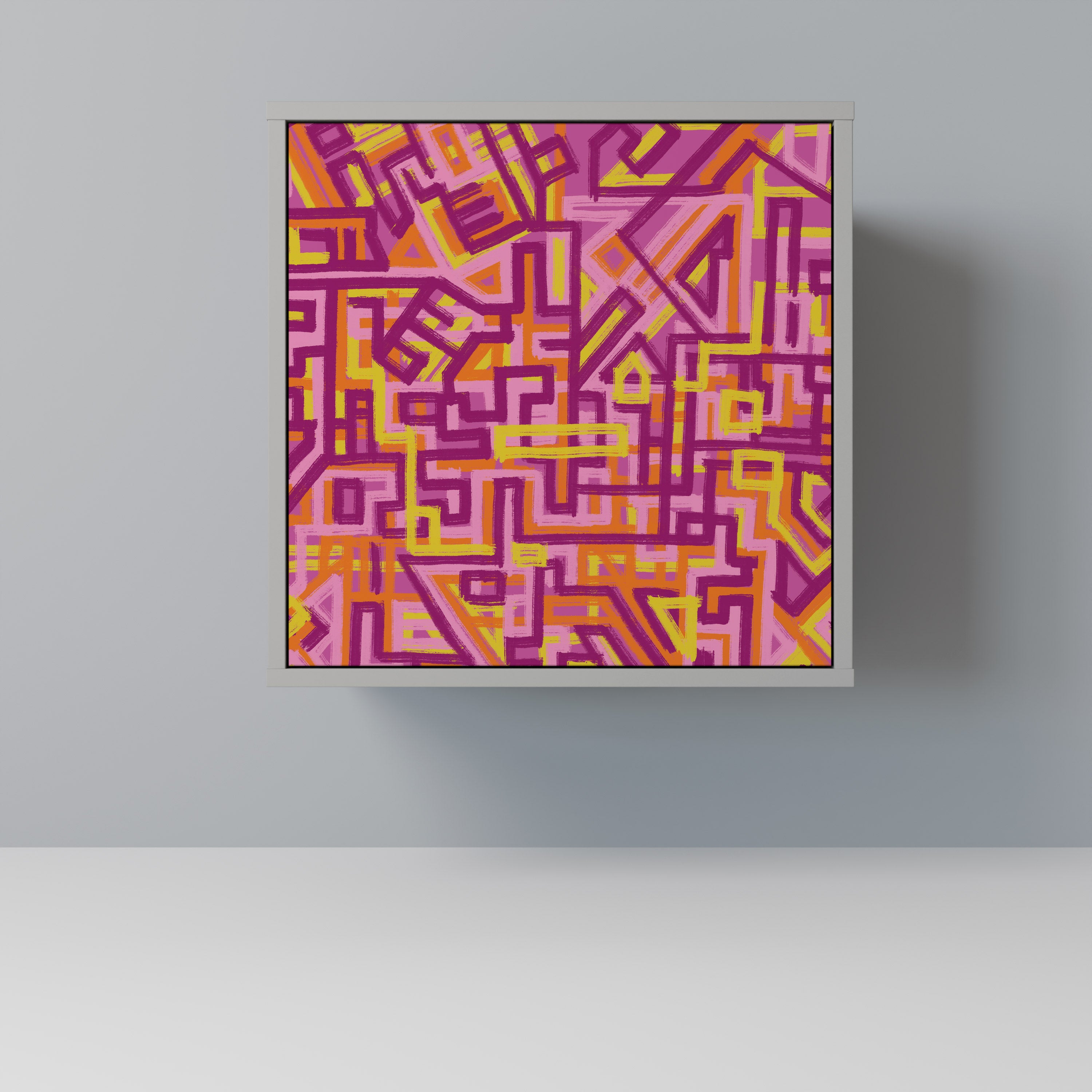 Aparador Lovely Memories de 1 puerta en acabado gris