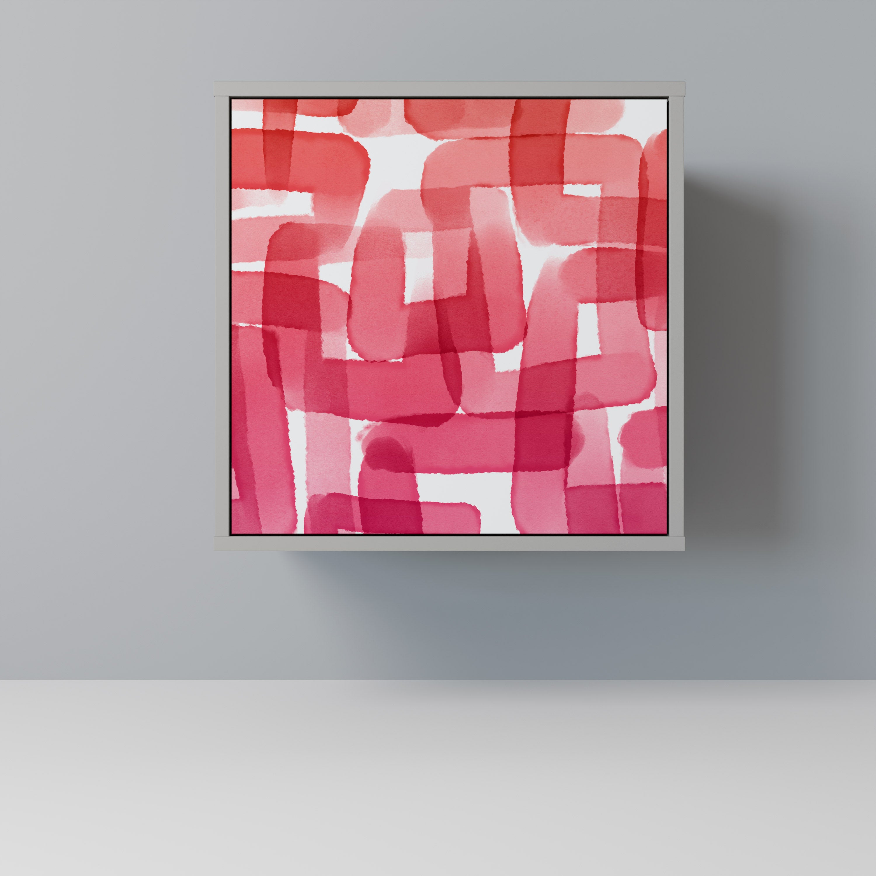 Aparador KALEIDOSCOPIC CUBISM de 1 puerta en acabado gris