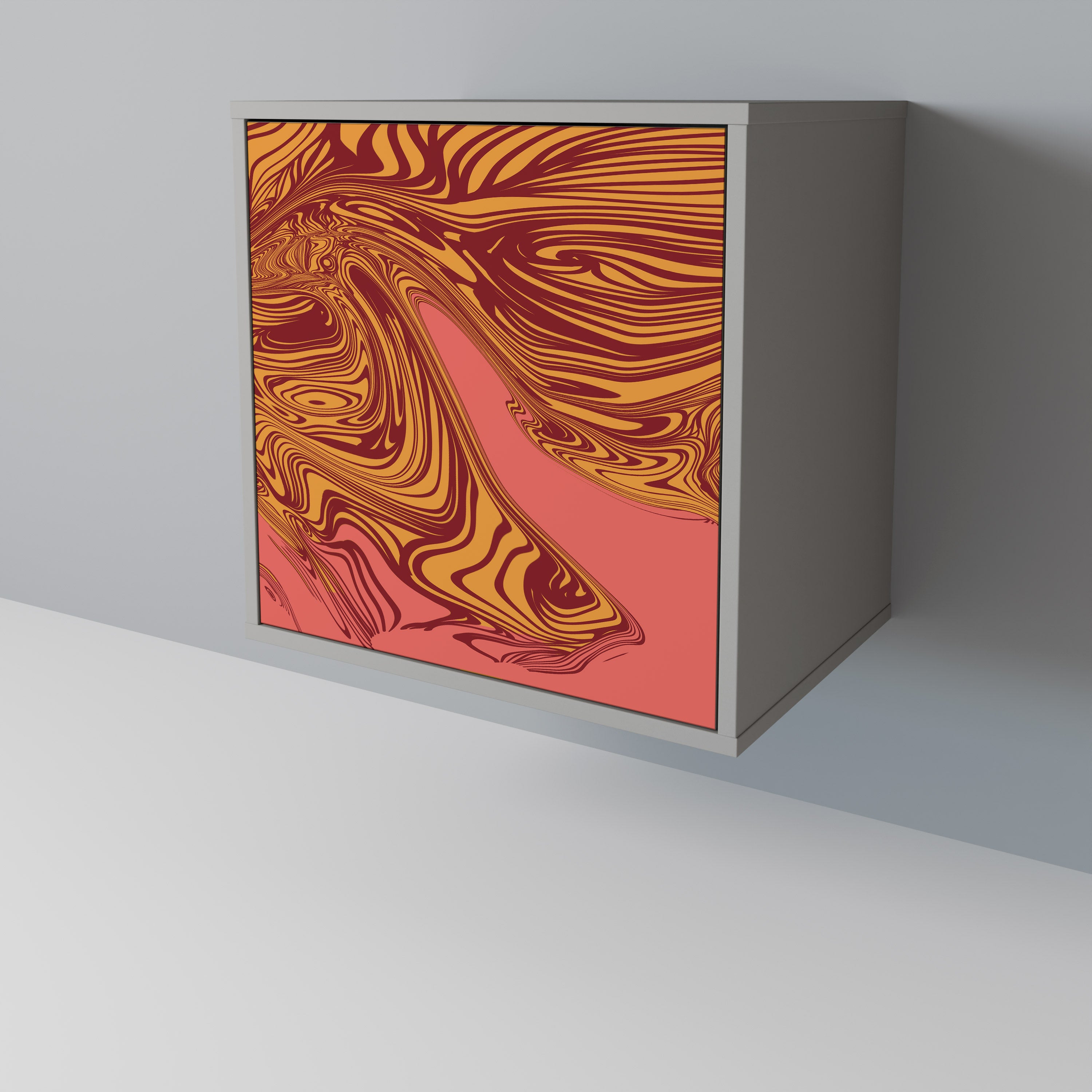 Aparador de 1 puerta FLOATING THOUGHTS en acabado gris