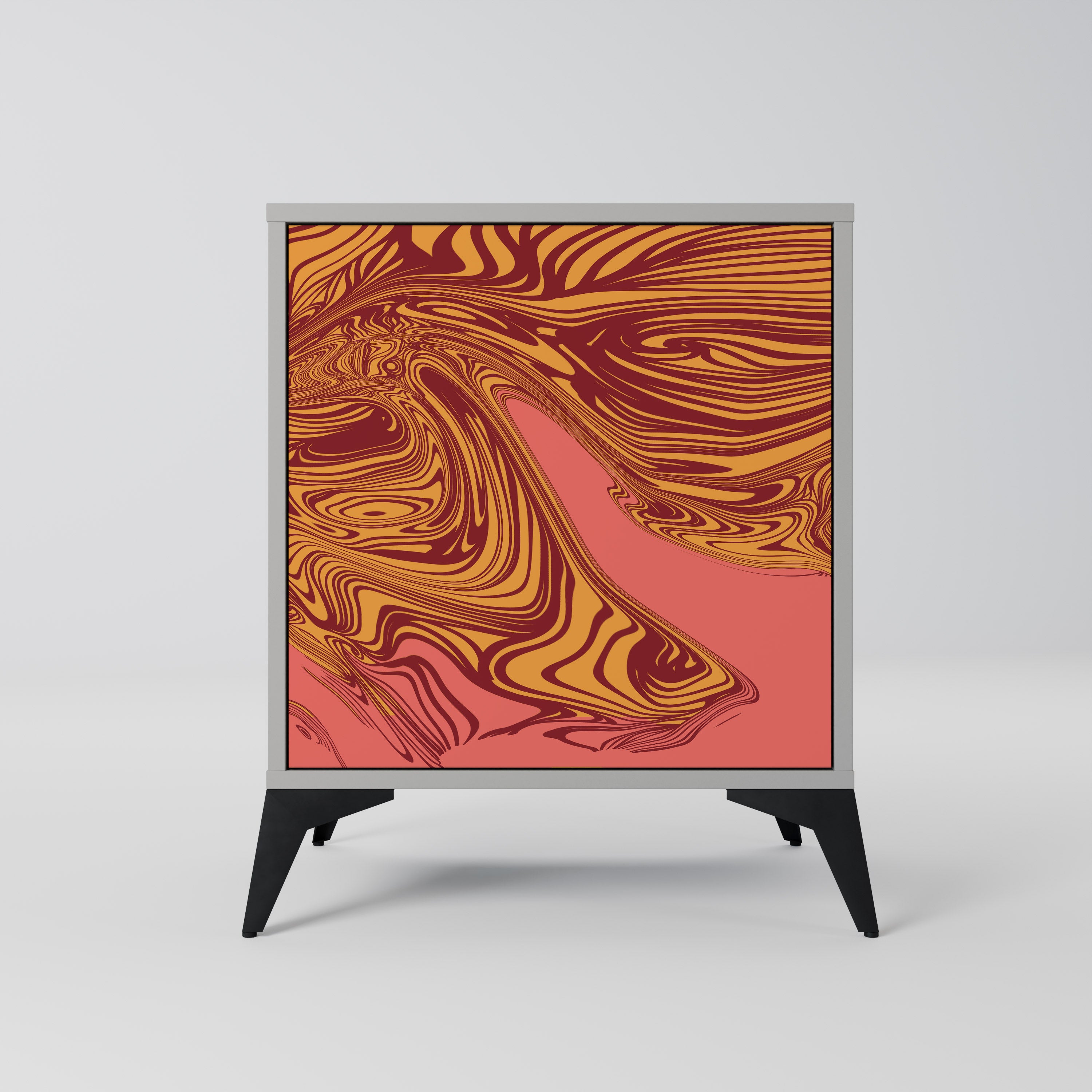 Aparador de 1 puerta FLOATING THOUGHTS en acabado gris