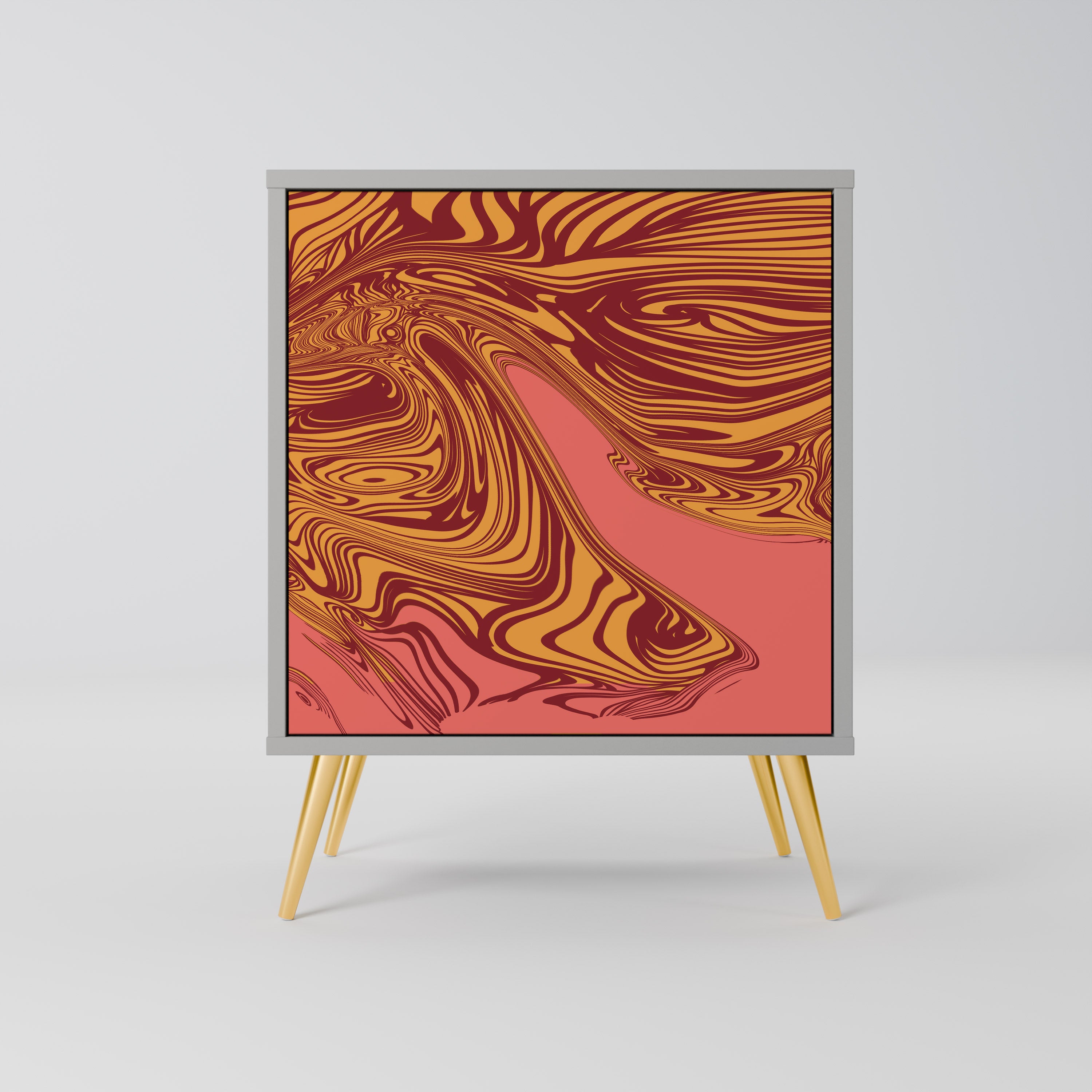 Aparador de 1 puerta FLOATING THOUGHTS en acabado gris