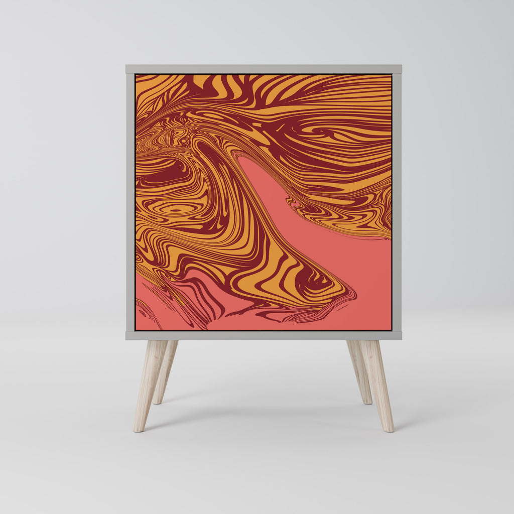 Aparador de 1 puerta FLOATING THOUGHTS en acabado gris