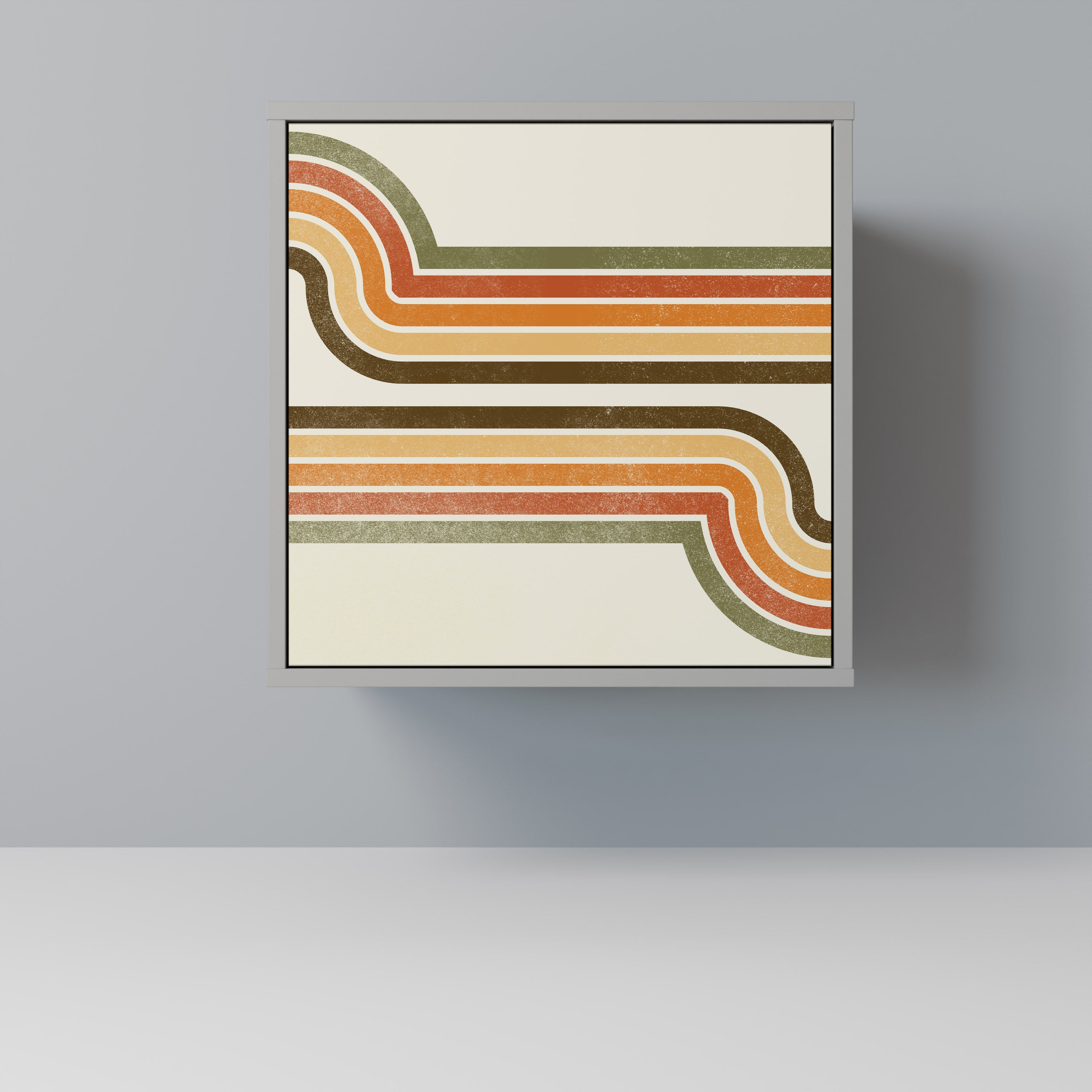 Aparador EXCEPTIONAL STREAM de 1 puerta en acabado gris