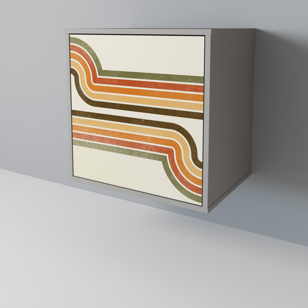 Aparador EXCEPTIONAL STREAM de 1 puerta en acabado gris