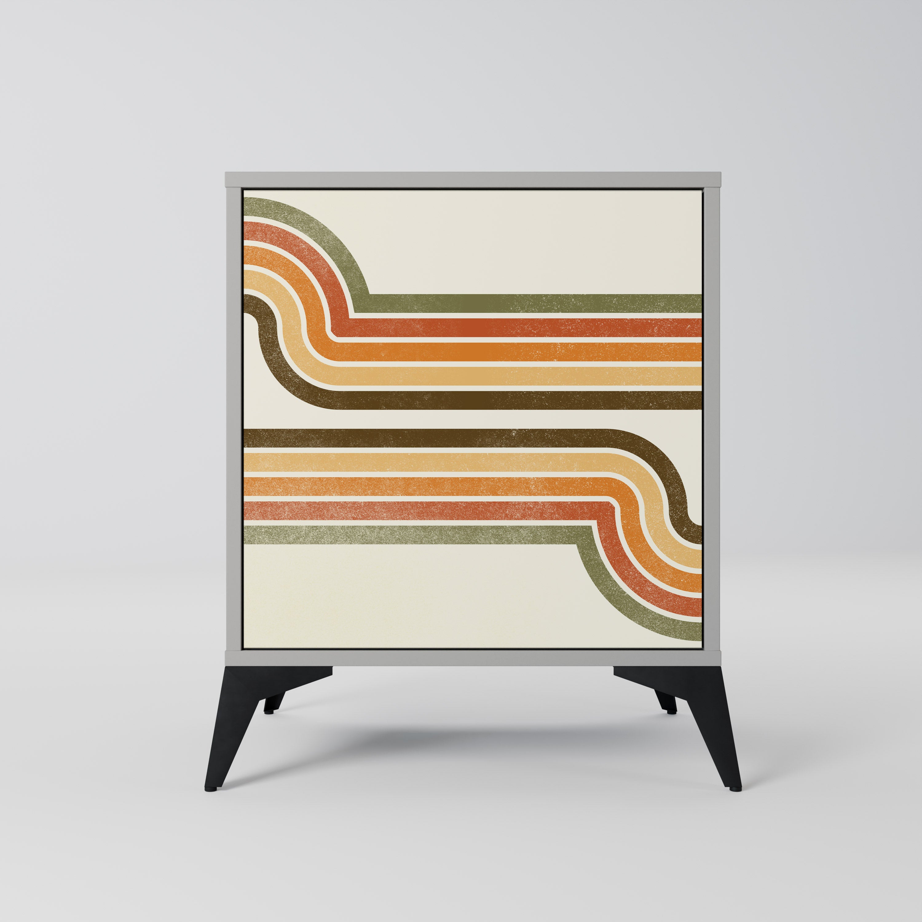 Aparador EXCEPTIONAL STREAM de 1 puerta en acabado gris