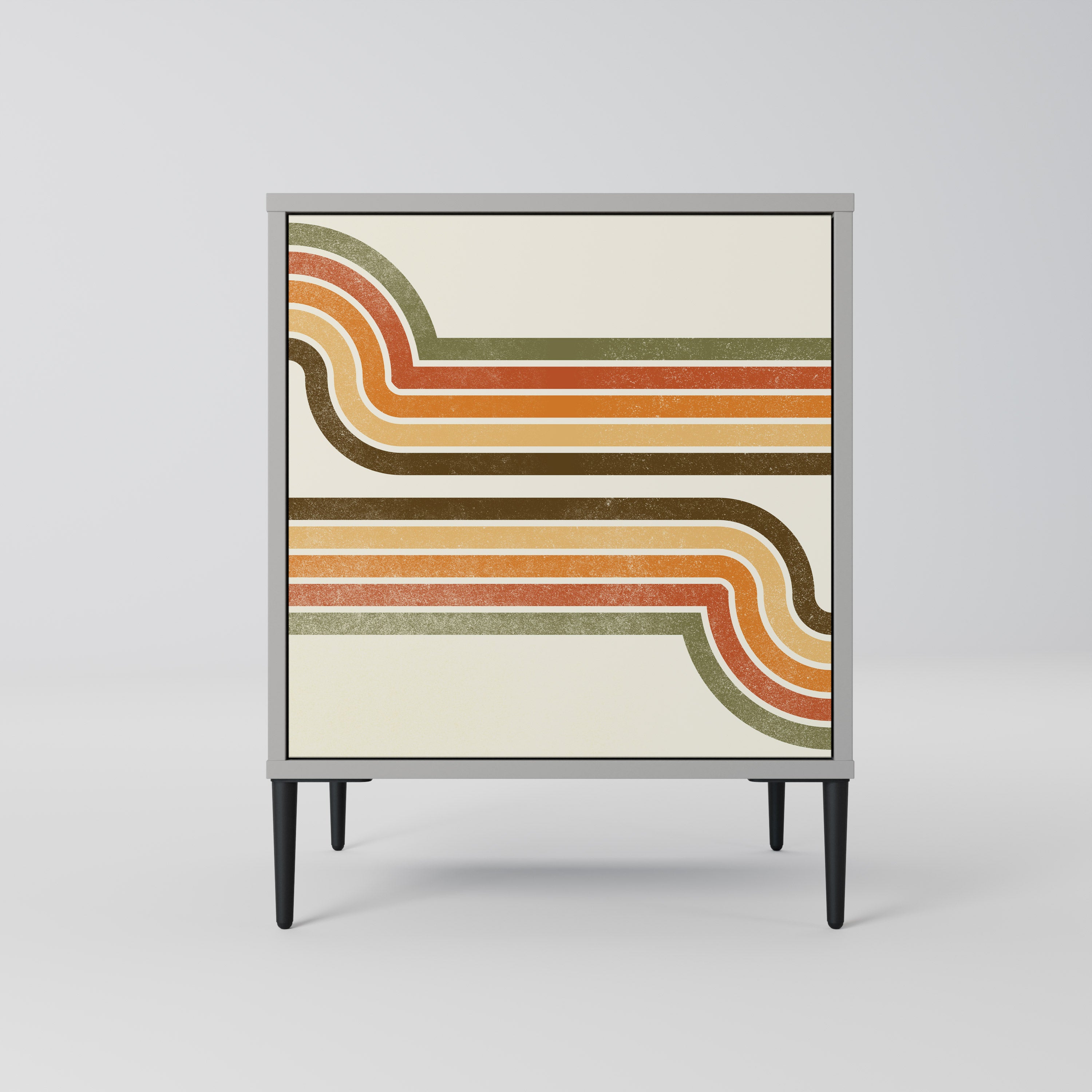 Aparador EXCEPTIONAL STREAM de 1 puerta en acabado gris