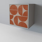 REPETITION COMPULSION 1-Door Sideboard in Grey Finish