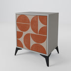 REPETITION COMPULSION 1-Door Sideboard in Grey Finish