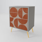 REPETITION COMPULSION 1-Door Sideboard in Grey Finish