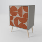 REPETITION COMPULSION 1-Door Sideboard in Grey Finish