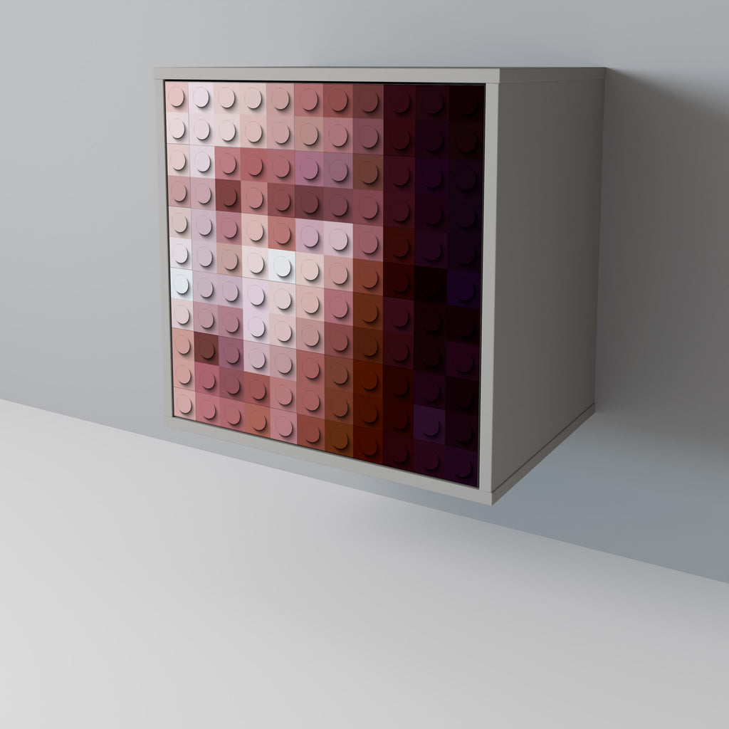 Aparador de una puerta CONSTRUCTIVE ART en acabado gris