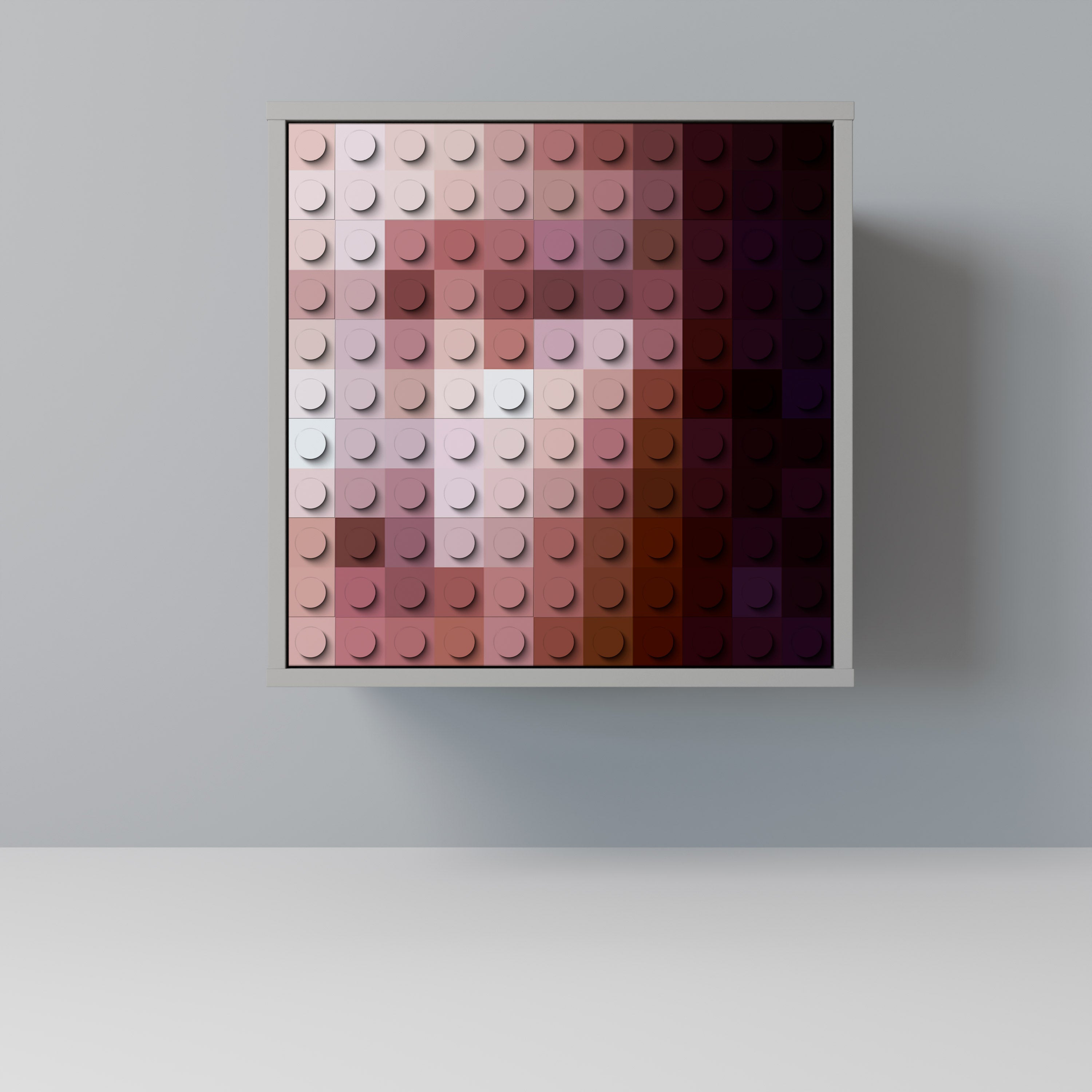 Aparador de una puerta CONSTRUCTIVE ART en acabado gris