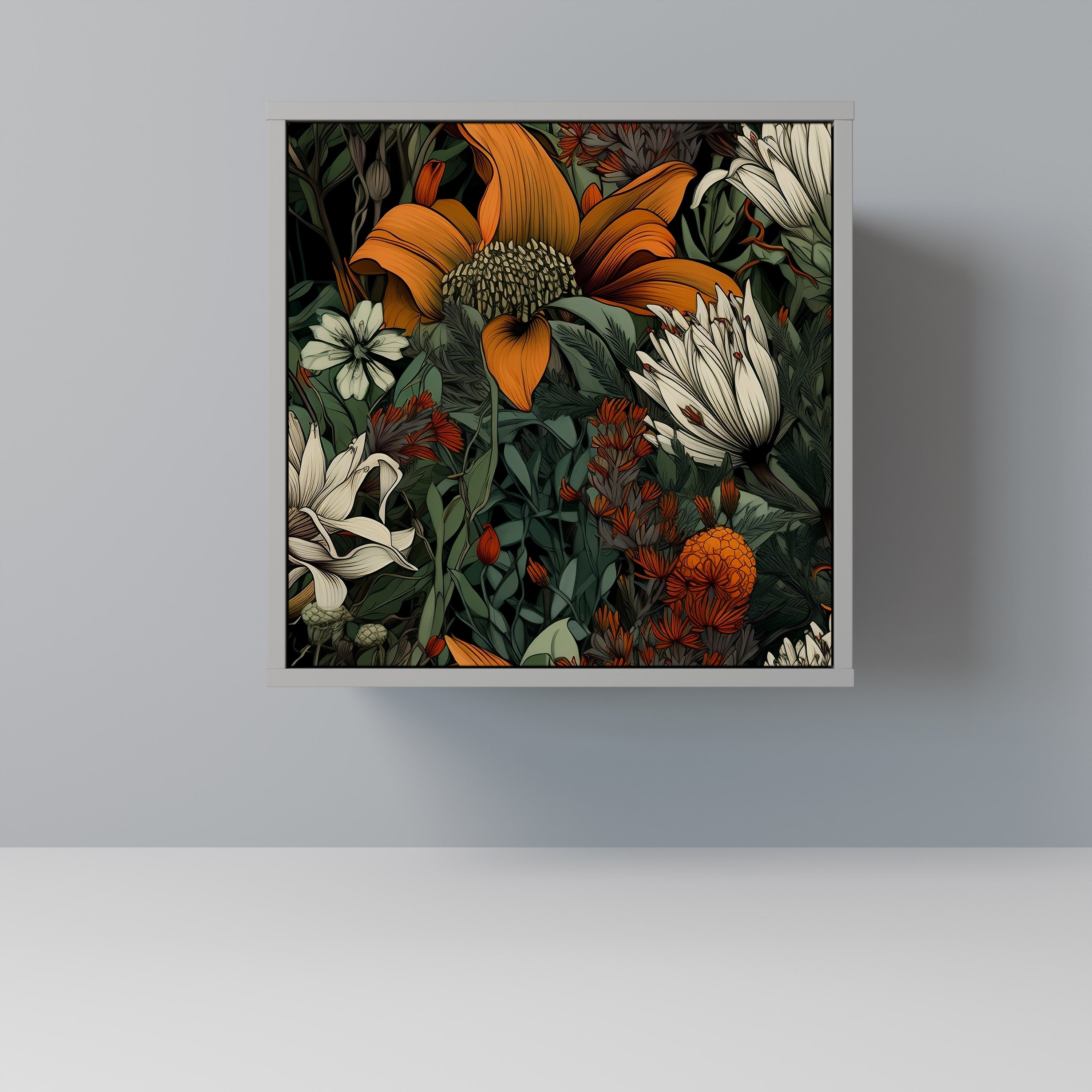 Aparador MIDNIGHT SPROUT de 1 puerta en acabado gris