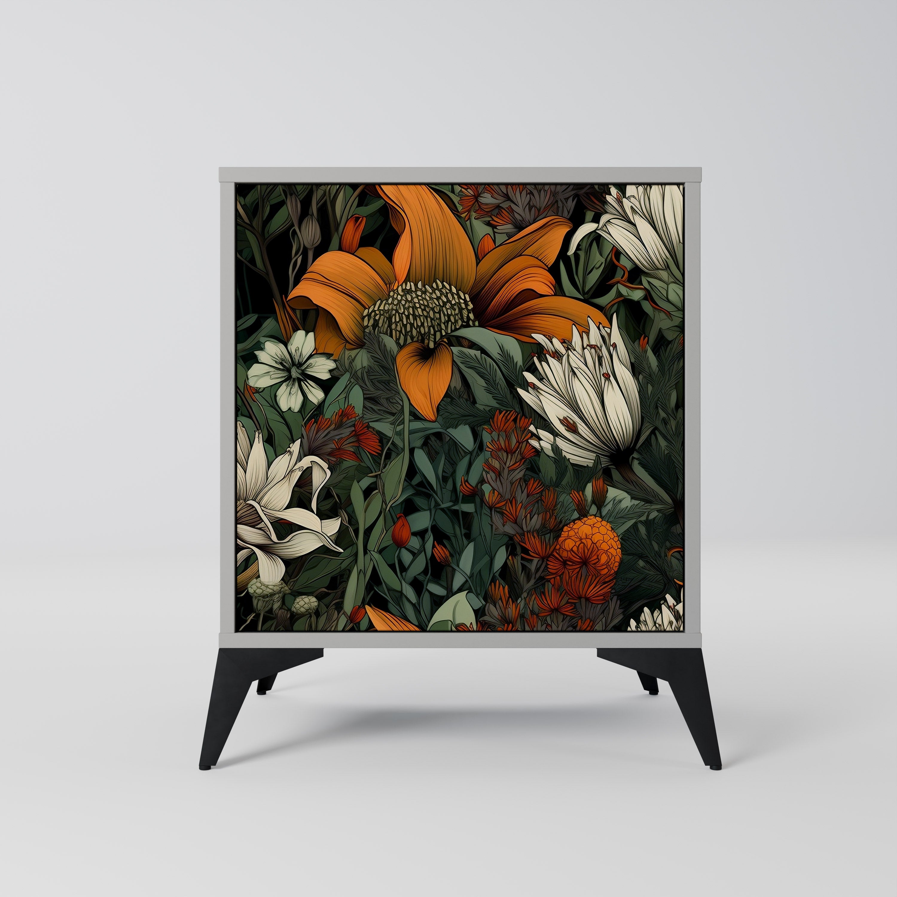 Aparador MIDNIGHT SPROUT de 1 puerta en acabado gris