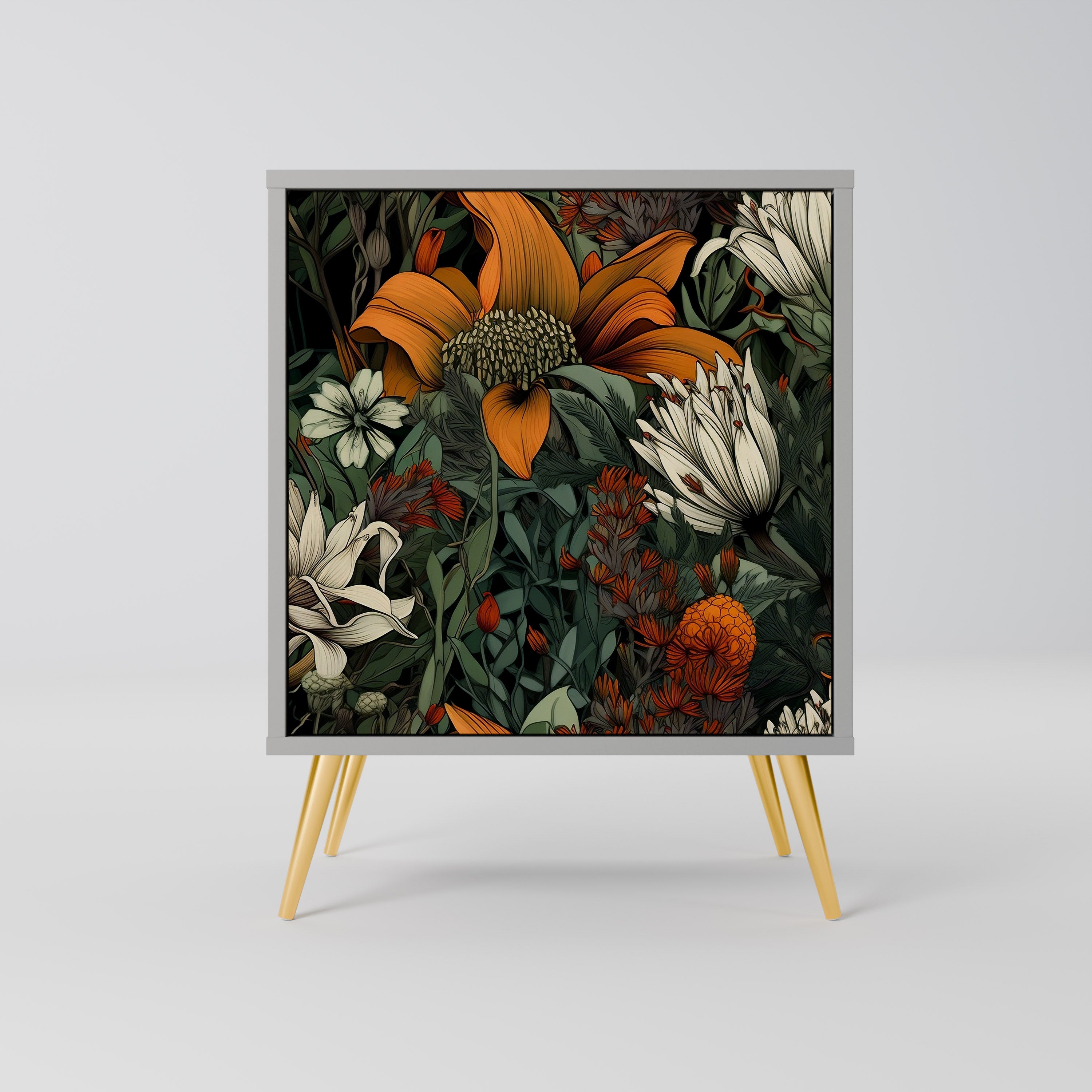 Aparador MIDNIGHT SPROUT de 1 puerta en acabado gris