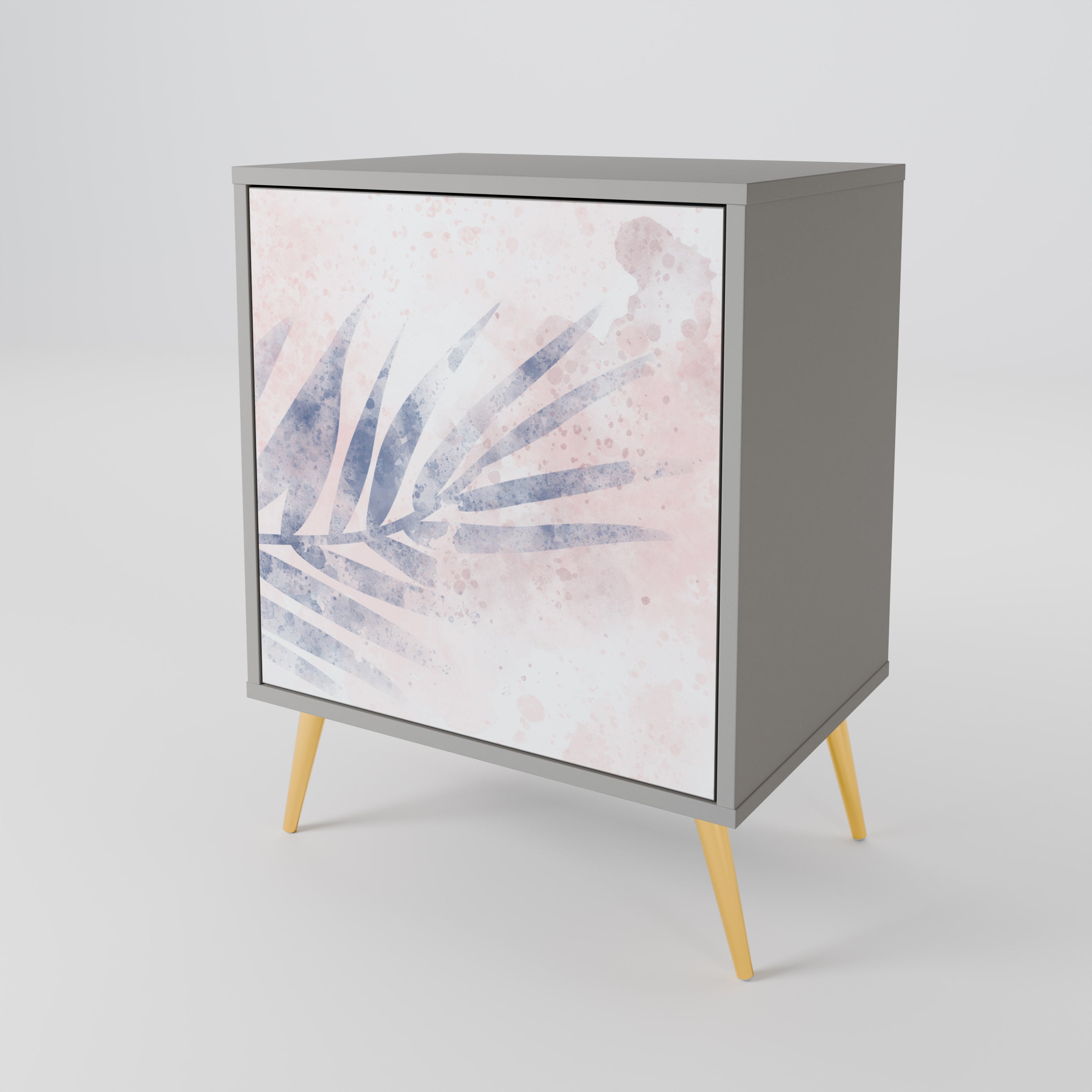 Aparador TIMELESS FLOAT de 1 puerta en acabado gris