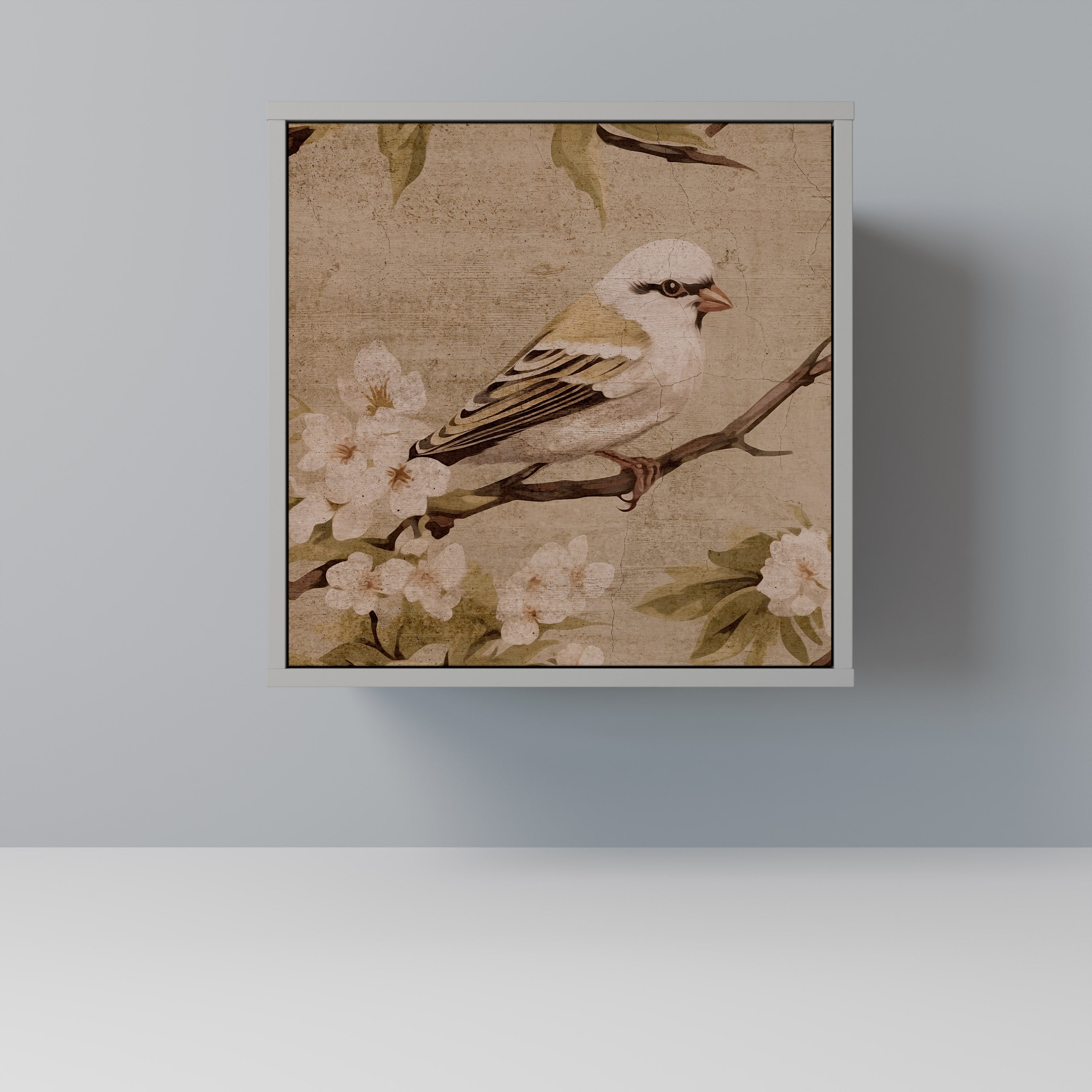 Aparador PETAL DISTINGUISH de 1 puerta en acabado gris