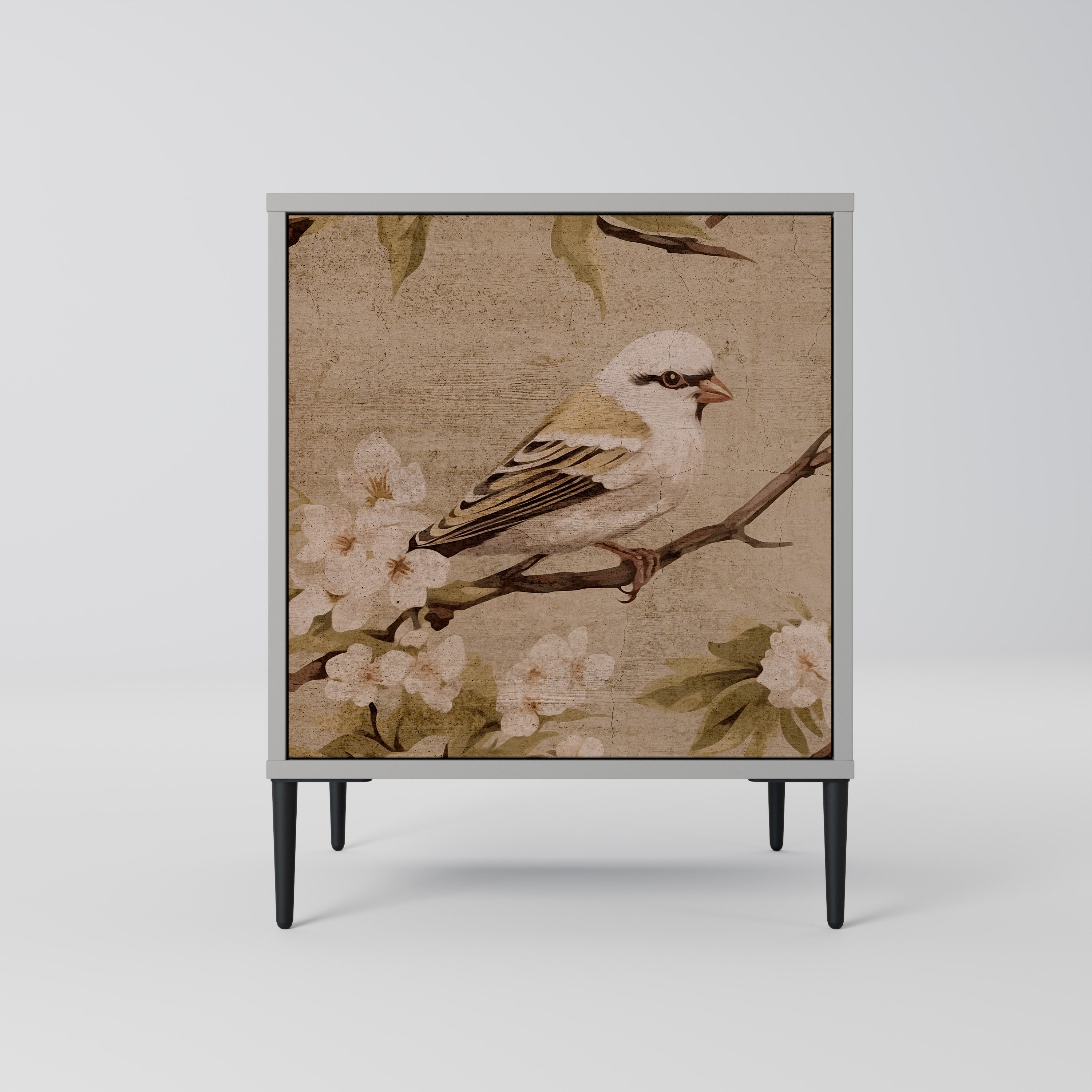 Aparador PETAL DISTINGUISH de 1 puerta en acabado gris