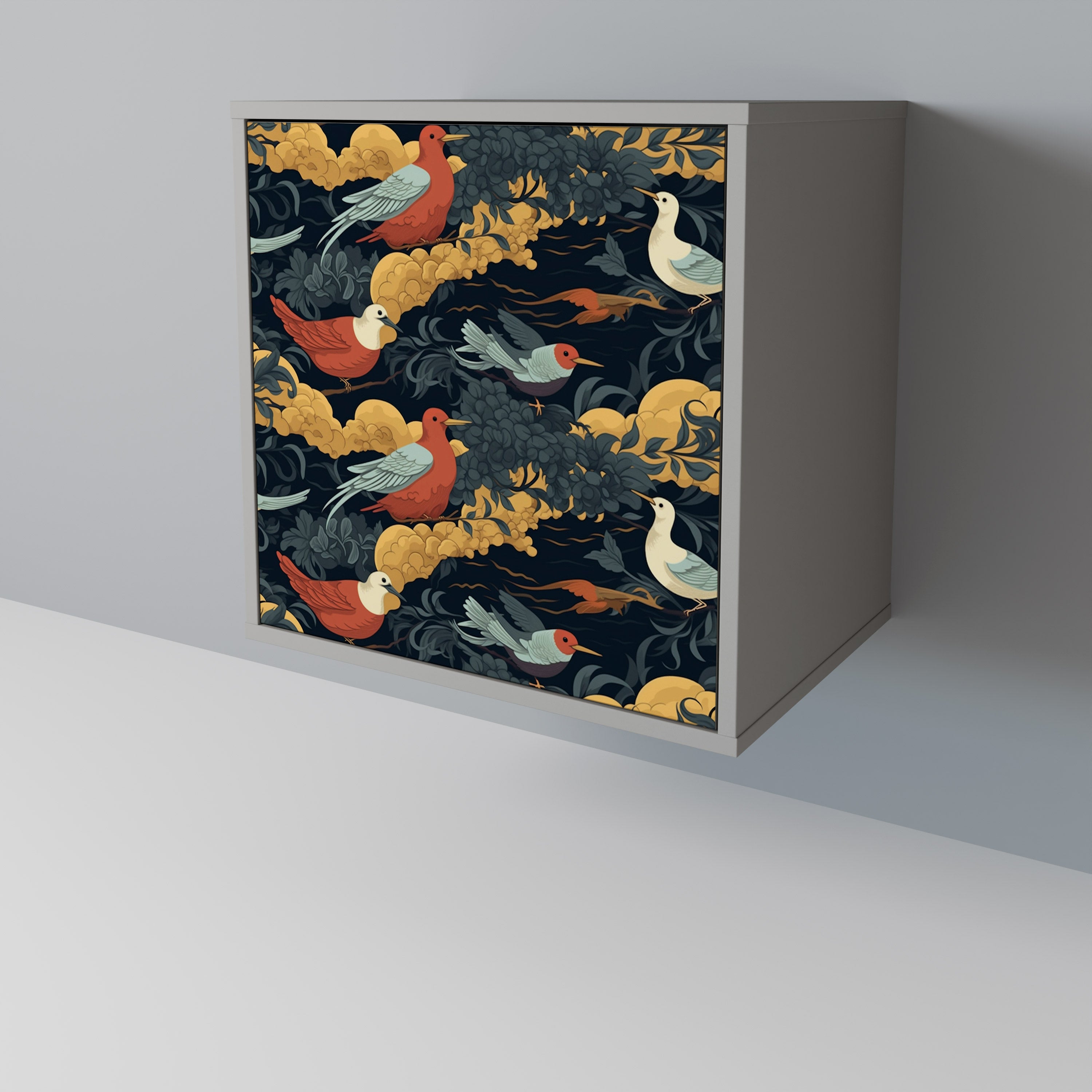 Aparador FOWLY DAZE de 1 puerta en acabado gris