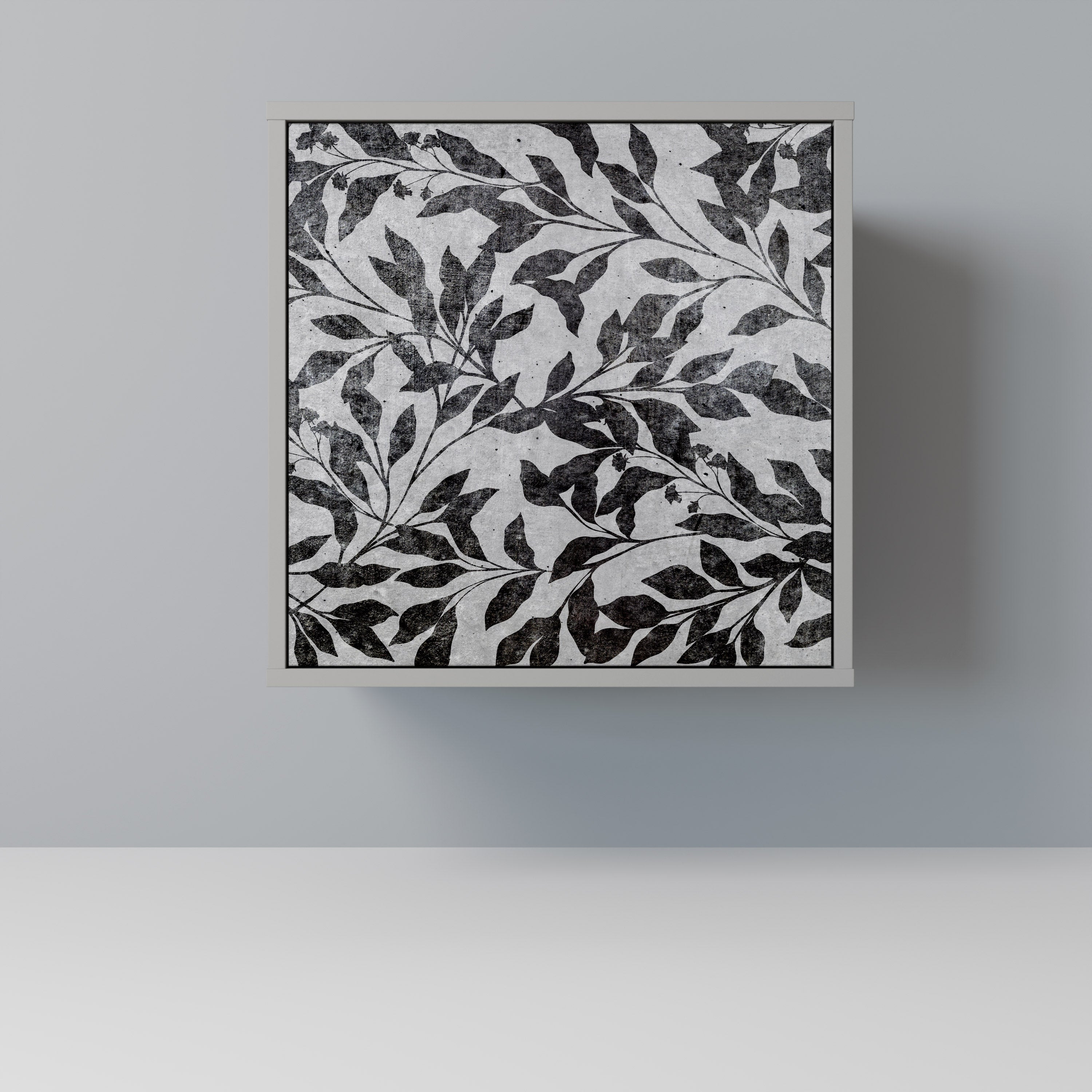 Aparador CHARCOAL SPROUT de 1 puerta en acabado gris