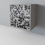 CHARCOAL SPROUT Aparador de 1 Puerta en Acabado Gris