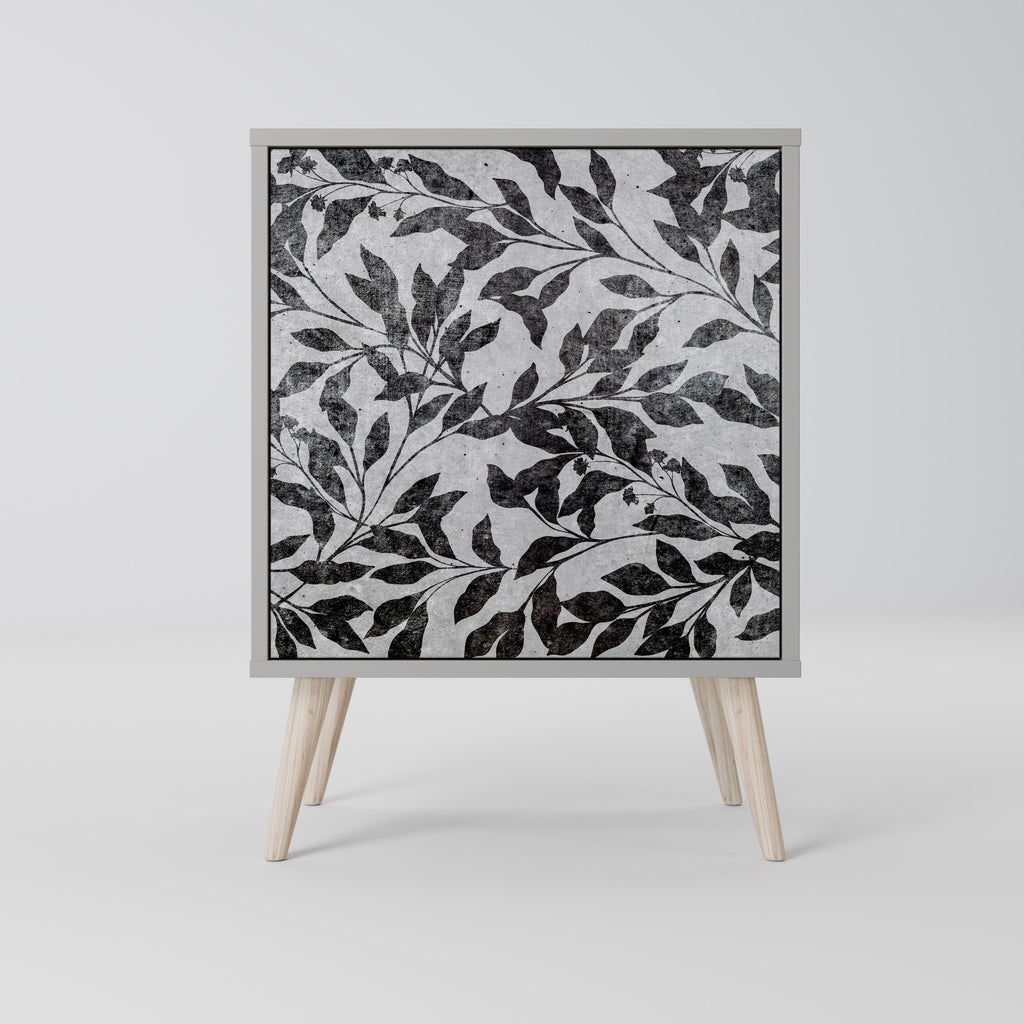 Aparador CHARCOAL SPROUT de 1 puerta en acabado gris