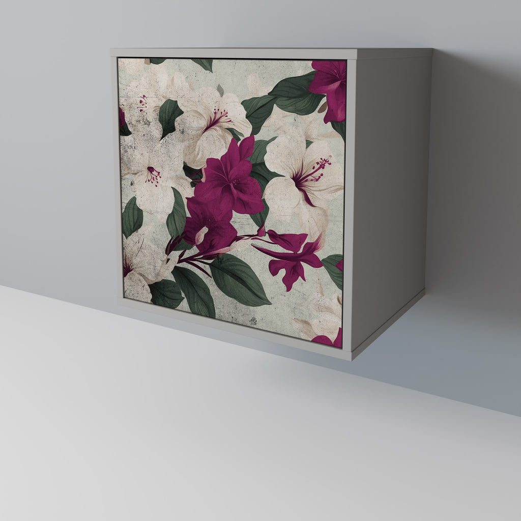 Aparador FLOWERET DREAM de 1 puerta en acabado gris