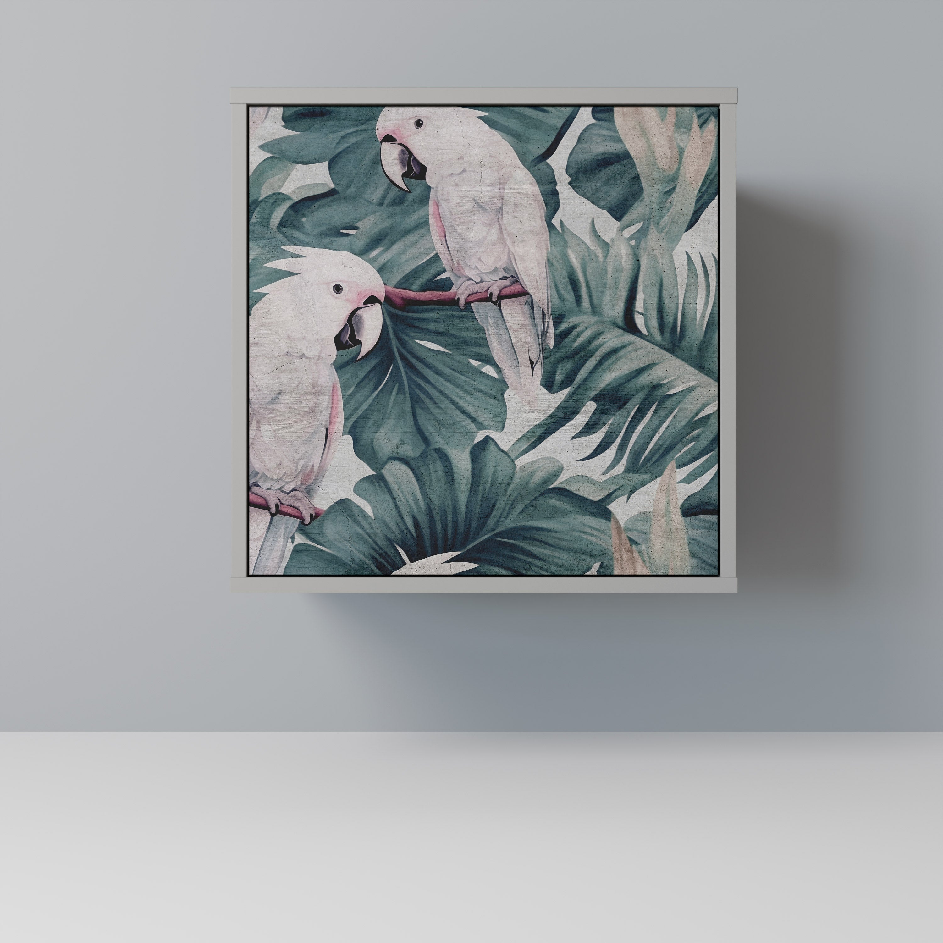 Aparador POPINJAY LOOK de 1 puerta en acabado gris