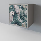 POPINJAY LOOK Aparador de 1 Puerta en Acabado Gris