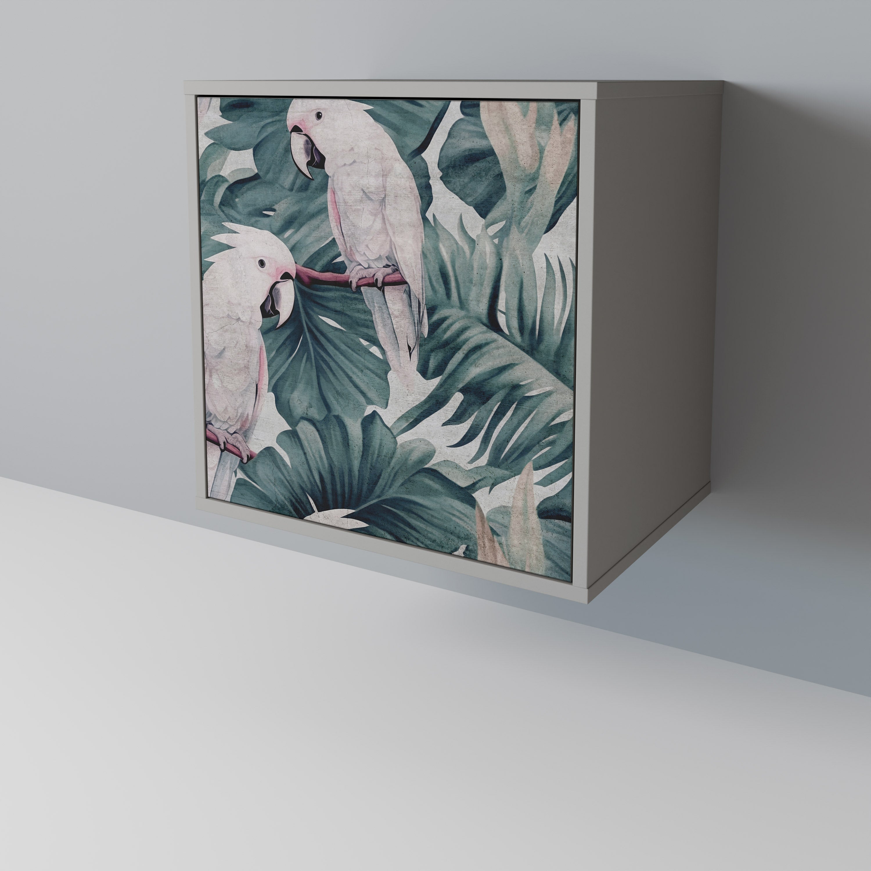 Aparador POPINJAY LOOK de 1 puerta en acabado gris